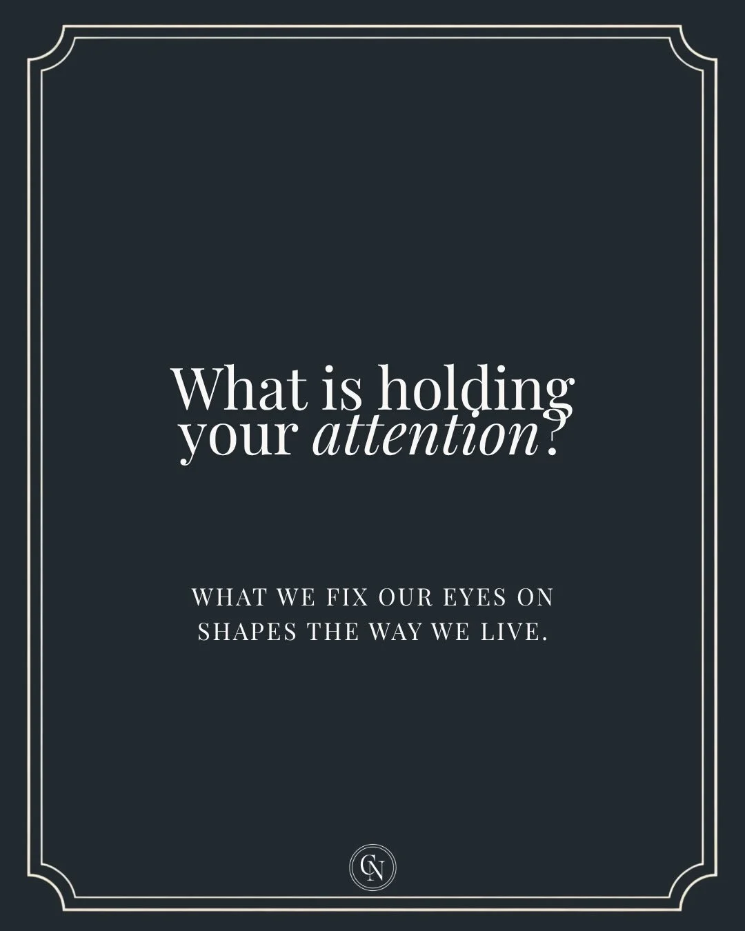 It&rsquo;s so easy to let what&rsquo;s right in front of us consume our vision. 

But what we see is temporary. What we don&rsquo;t see is eternal.

So when our perspective gets a little off (🙋🏻&zwj;♀️), we turn our eyes back to Jesus.

What is hol