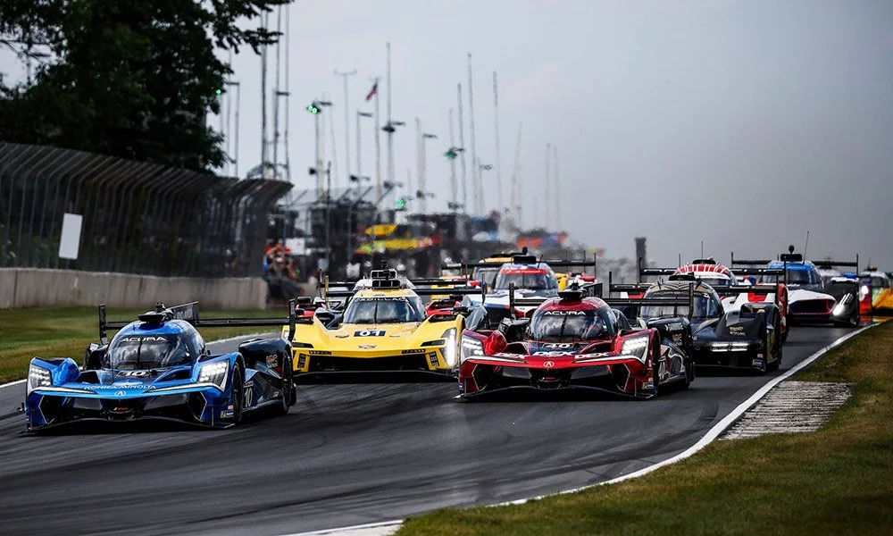 IMSA prototypes racing at Road America