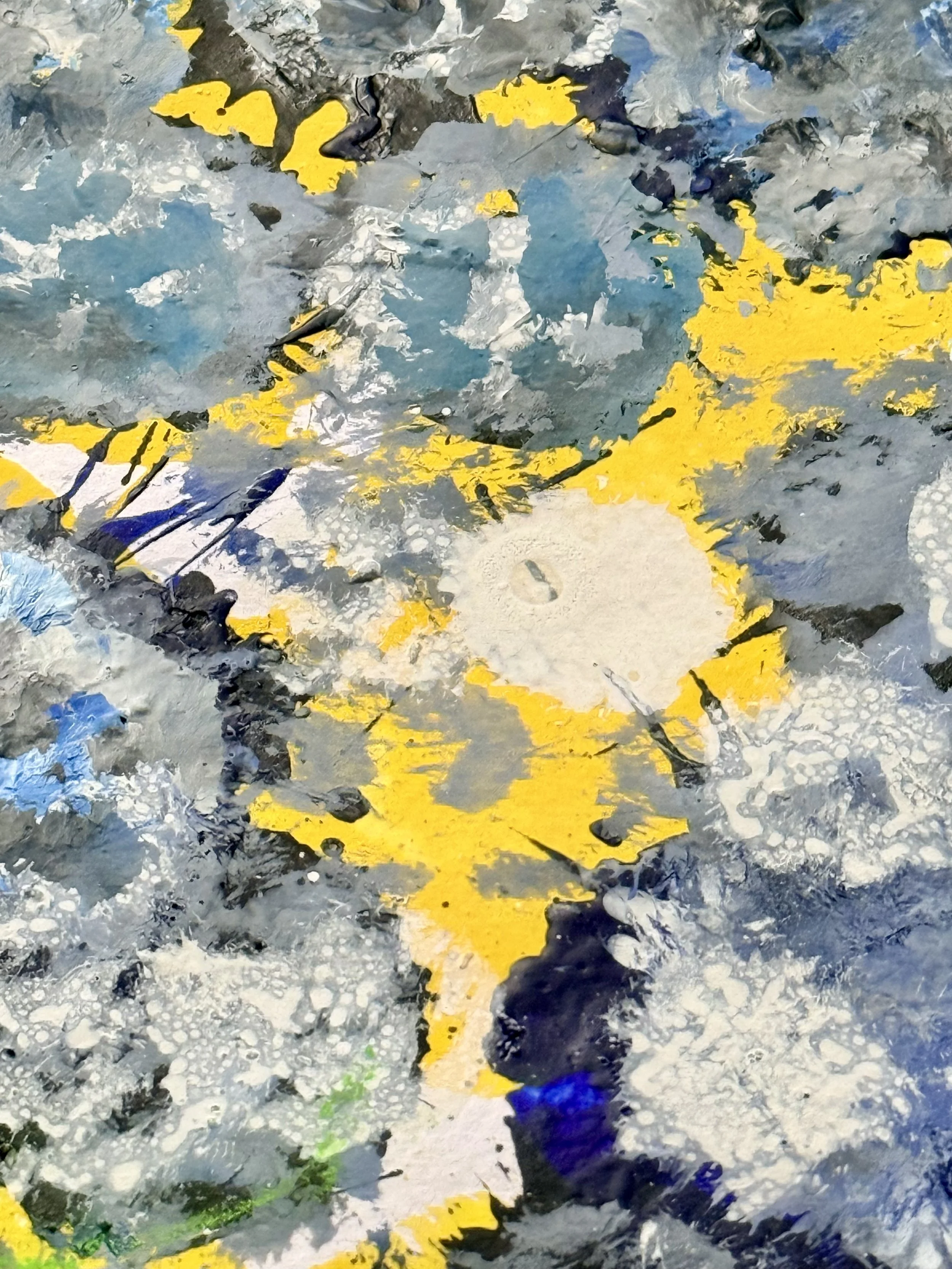 Un air de printemps (détail), 2021, Œuvre originale,  Acrylique sur carton, 60x42 cm