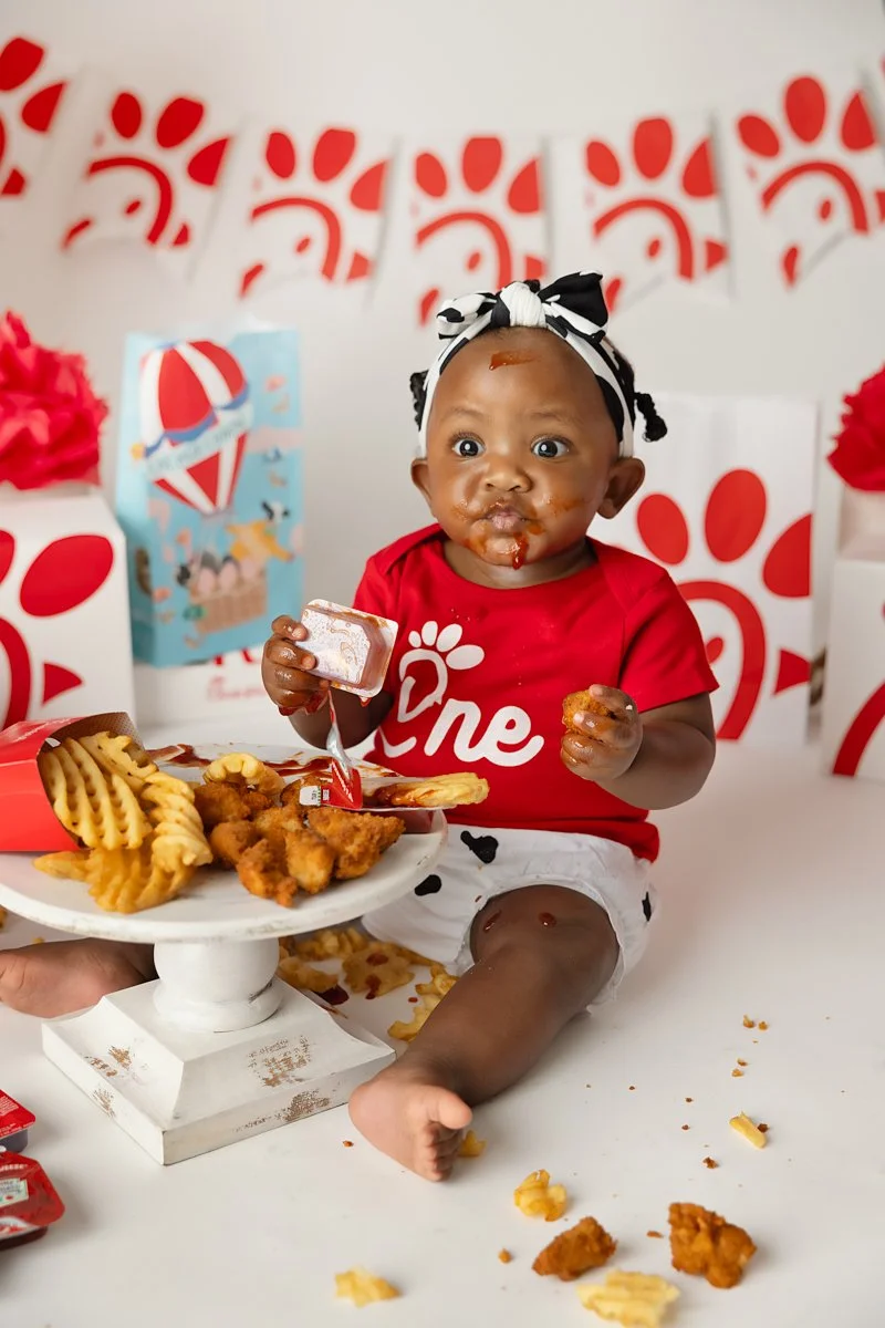 Chick-fil-A themed 1st Birthday Photos | Forest, VA