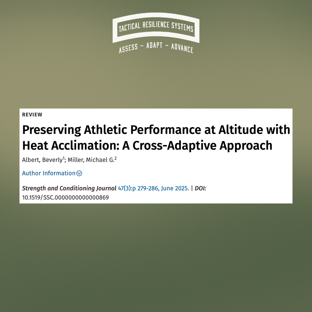 071 - Train Hot to Perform High: Heat Acclimation for Altitude Readiness