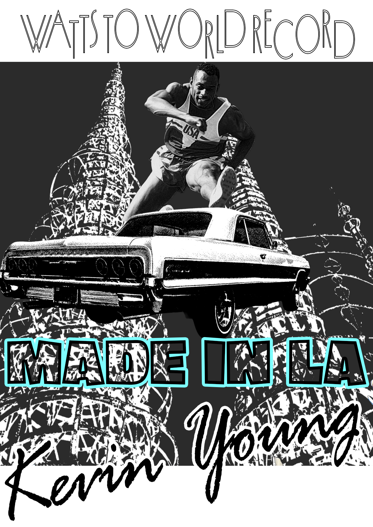 Kevin Young Made in LA postcard design
