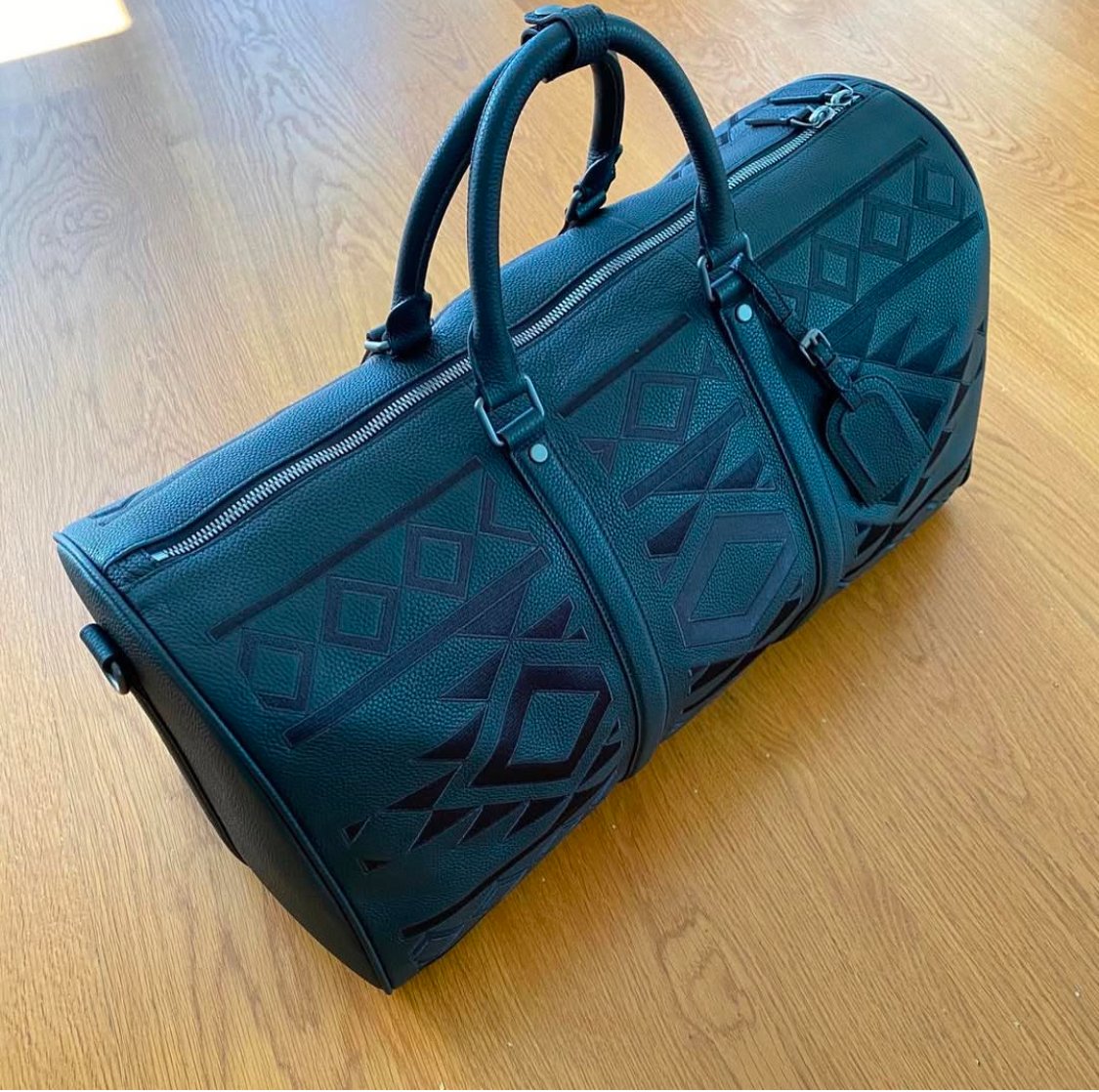 "ALWAYS LATE"- KEEPALL 50cm Black TOGO