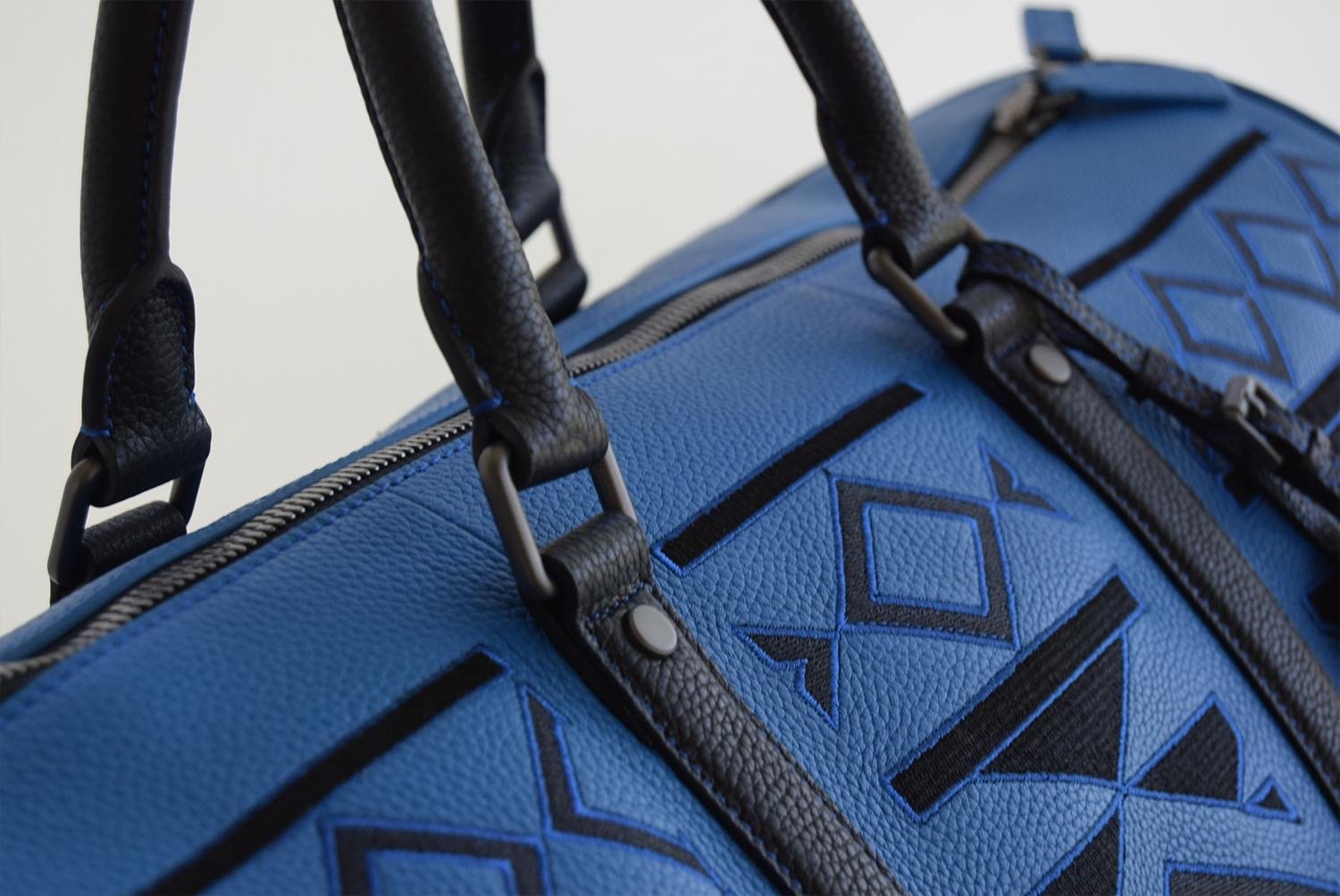 always late keepall 50 blue pendleton.jpg