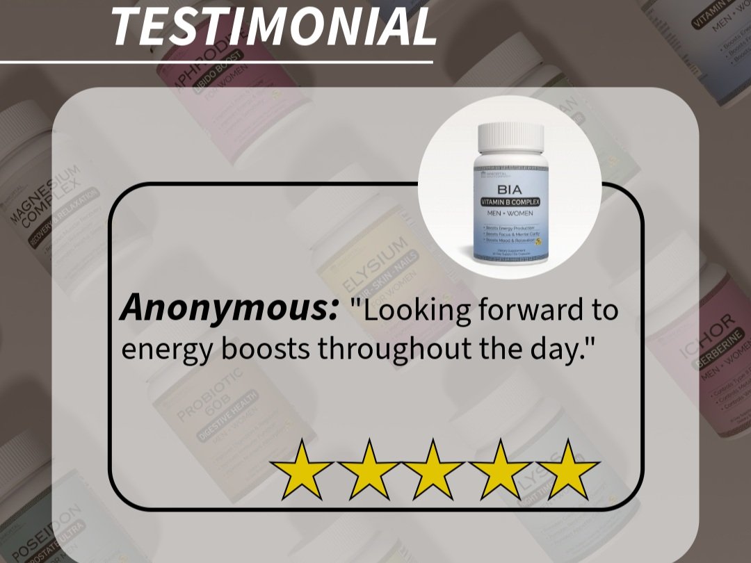 Comprehensive B complex vitamins for energy production and nervous system support.