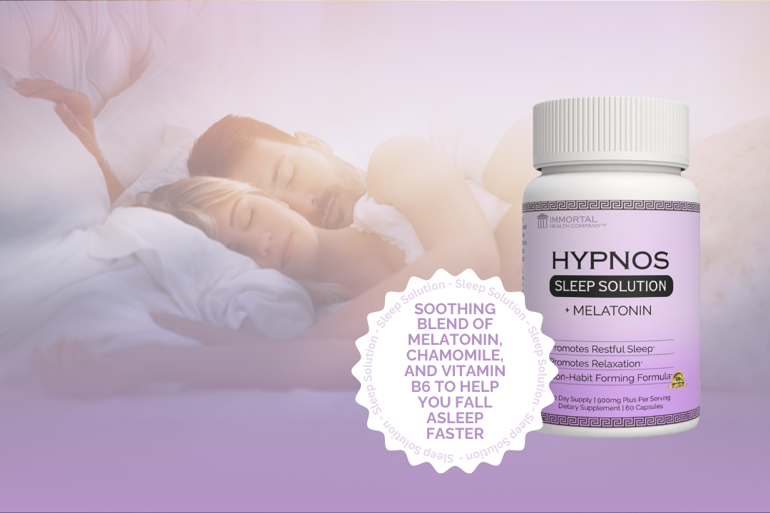 Herbal sleep aid featuring valerian root and chamomile to promote deep, restorative sleep.