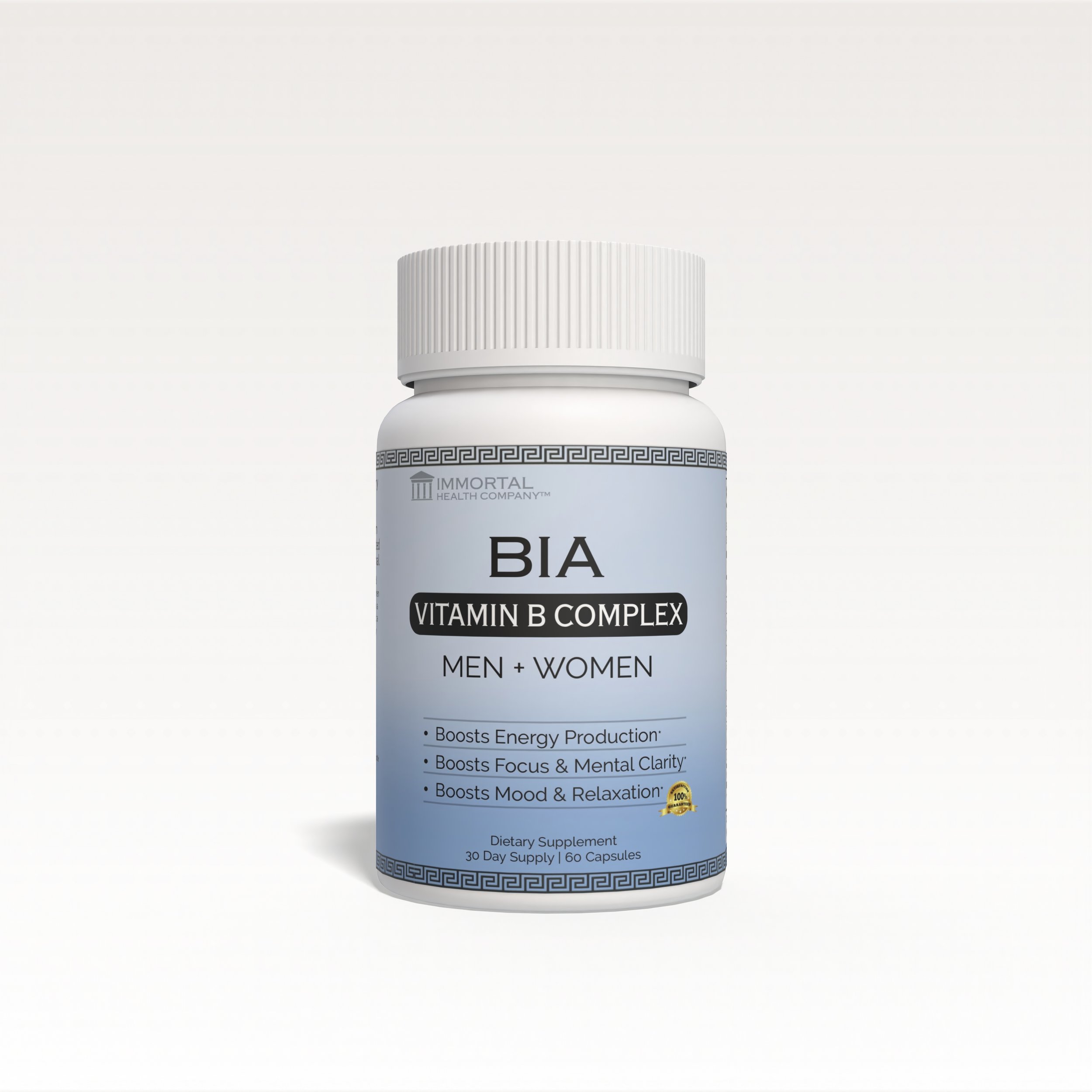 Comprehensive B complex vitamins for energy production and nervous system support.