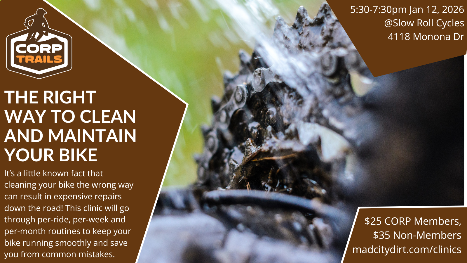 CORP&nbsp;Clinic:&nbsp;The&nbsp;right&nbsp;way&nbsp;to&nbsp;clean&nbsp;(and&nbsp;maintain)&nbsp;your&nbsp;bike.