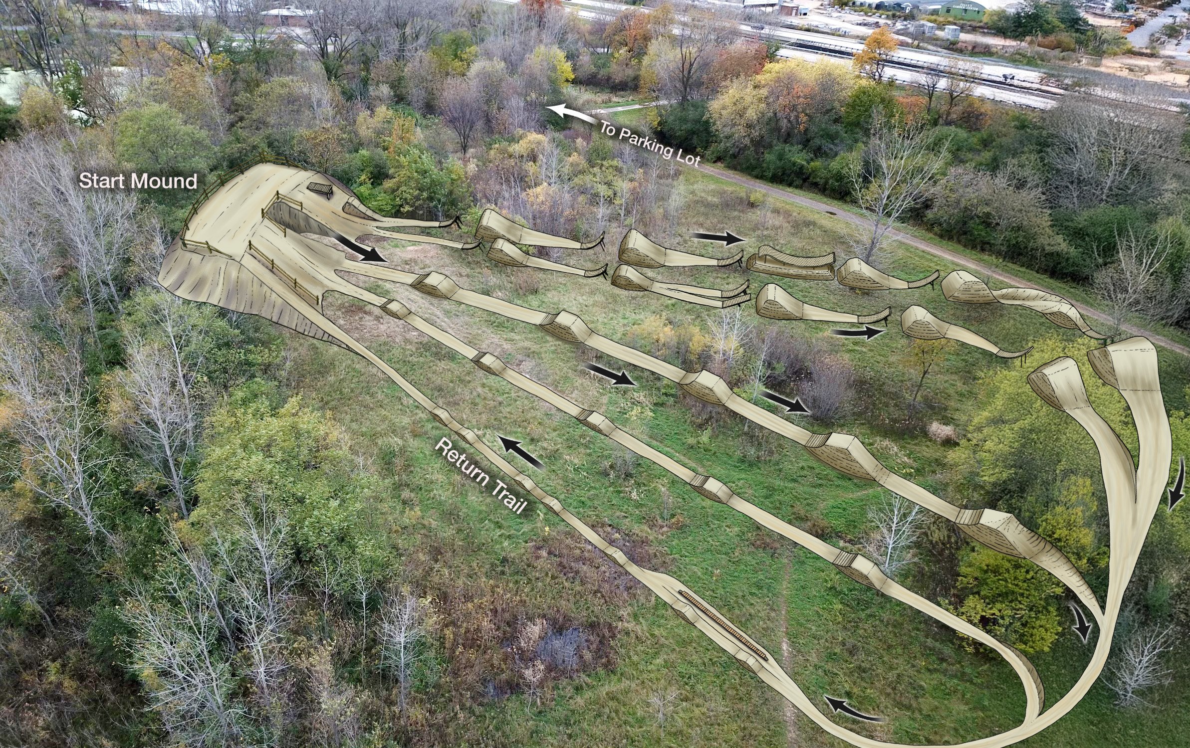 Quarry Ridge Bike Park: featuring progressive jump-lines