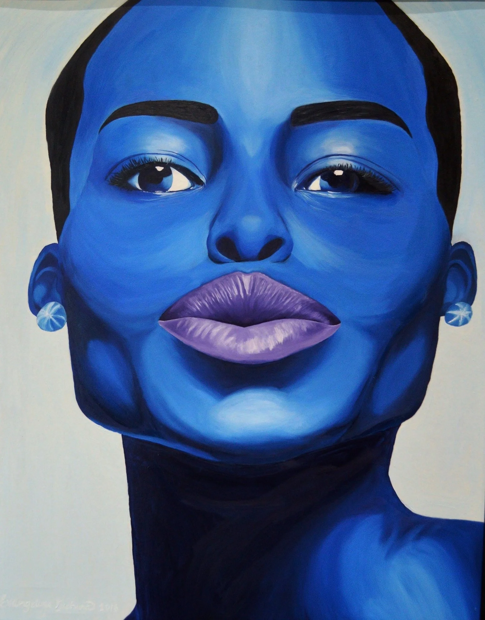 2016, Lupita in Blue, 32_ x 40_.JPG