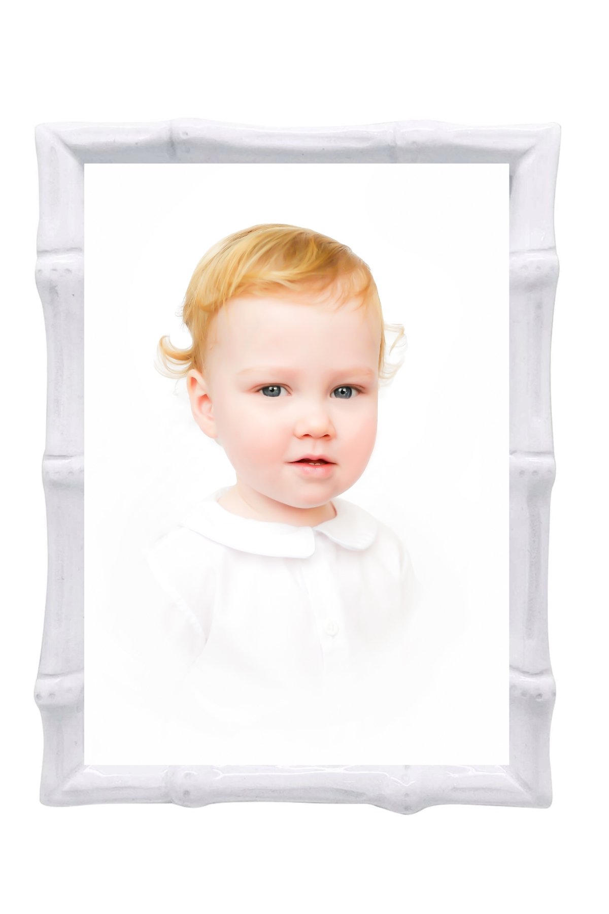 Bamboo White 5x7 Frame