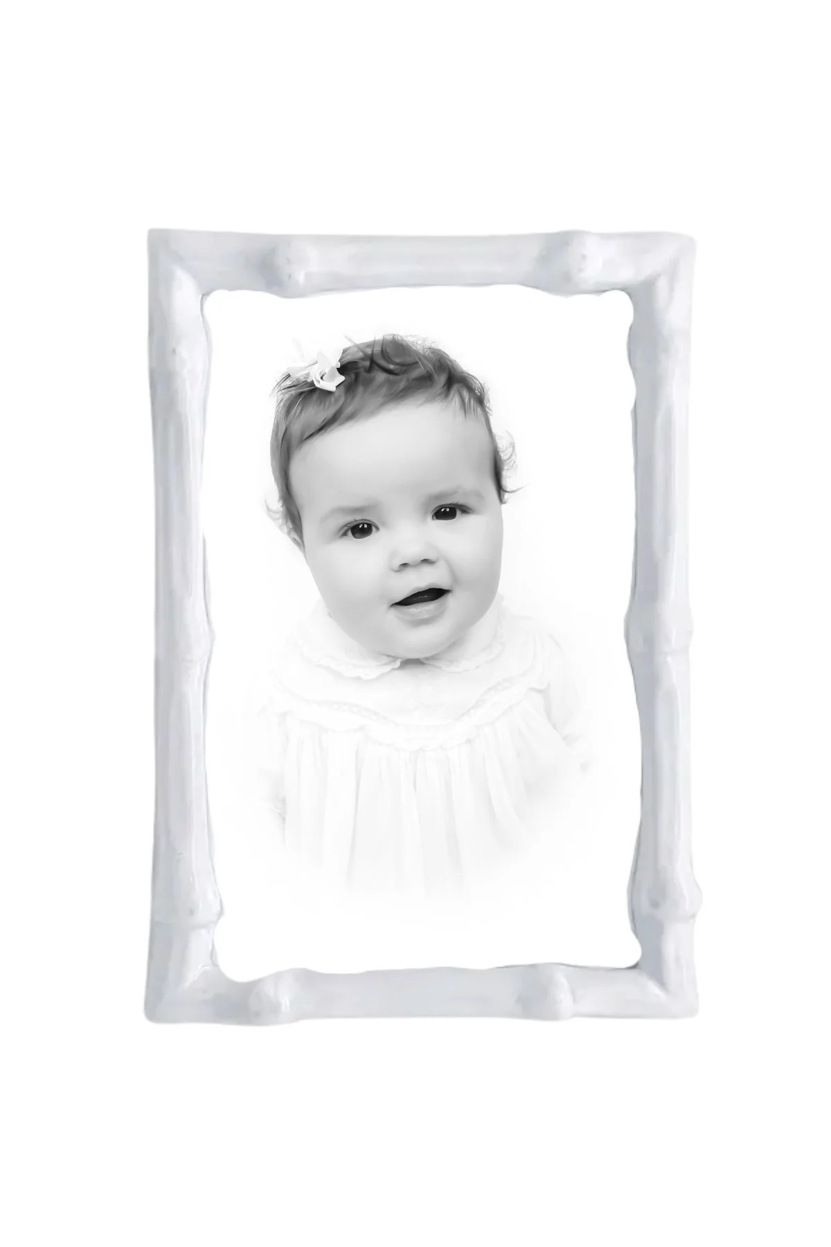 Bamboo White 4x6 Frame