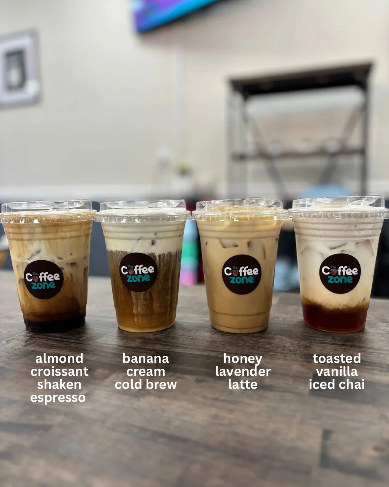 Spring menu is officially here 🌸

We&rsquo;ve been busy behind the scenes crafting a lineup of NEW house-made syrups &mdash;

✨ Almond Croissant Shaken Espresso
🍌 Banana Cream Cold Brew
💜 Honey Lavender Latte
🧊 Toasted Vanilla Iced Chai

Fresh fl