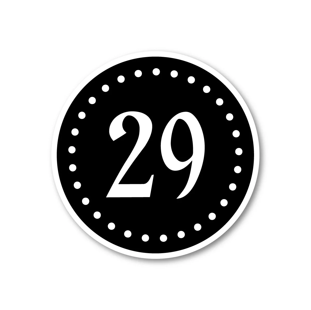 29 Round Sticker