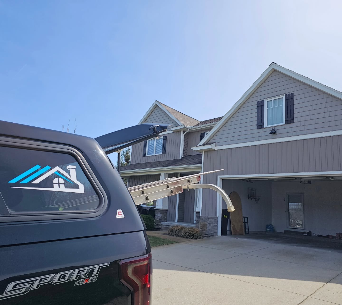 ๐ โจ Another home getting the Chosen Roofing and Exteriors touch! This project includes roof repair, siding restoration, and fresh shutters to boost curb appeal and protection. Your home deserves the best—call us today for expert craftsmanship y