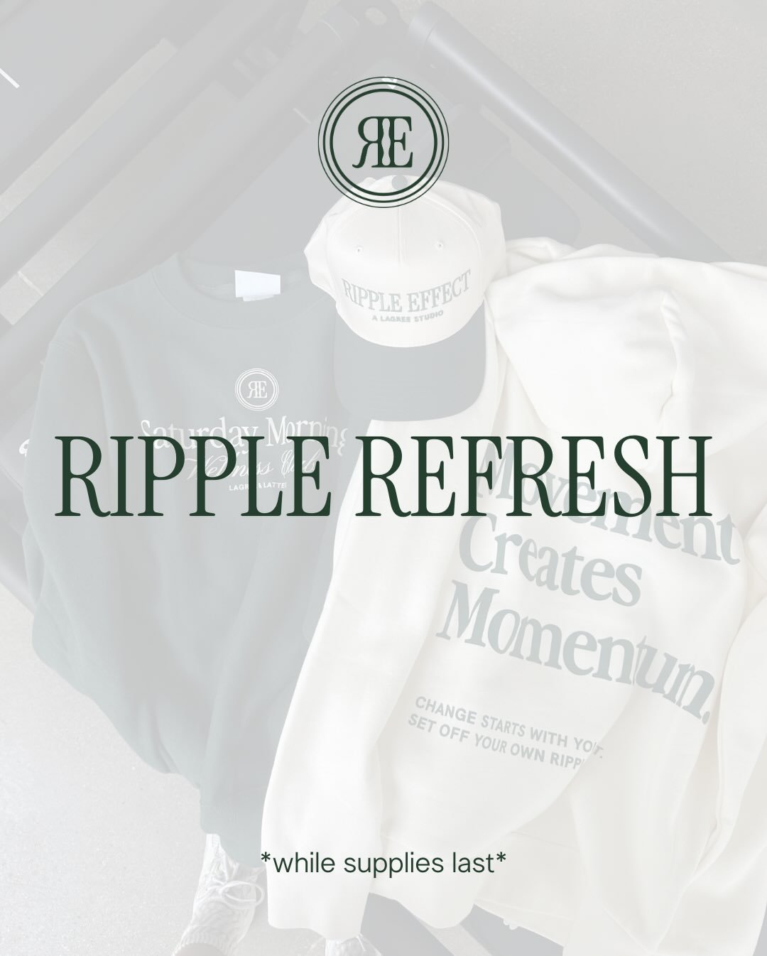 today through Sunday//while supplies last!!! 🤍 super limited supply of hats + crews + totes&hellip; happy shopping!