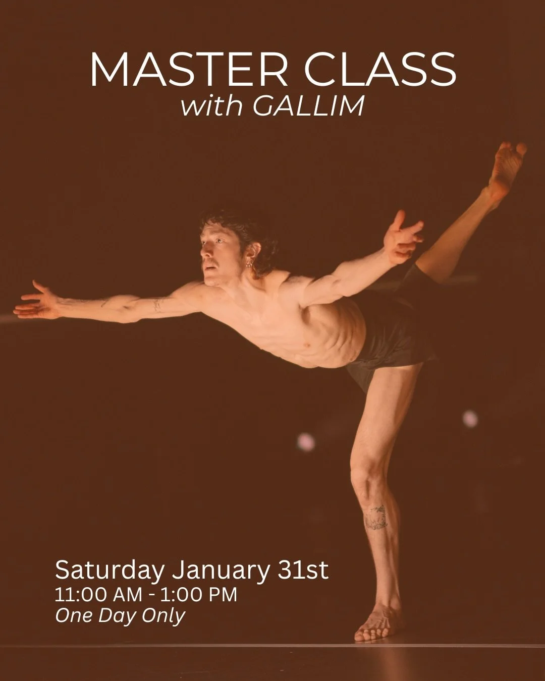 This Saturday January 31st. Sign up with the link in our bio. 

This Advanced/Professional Master Class is ideal for Students 15+ and Adults.

This two hour master class blends @gallimdanceco GALLIM Methods with repertory from choreographer Andrea Mi