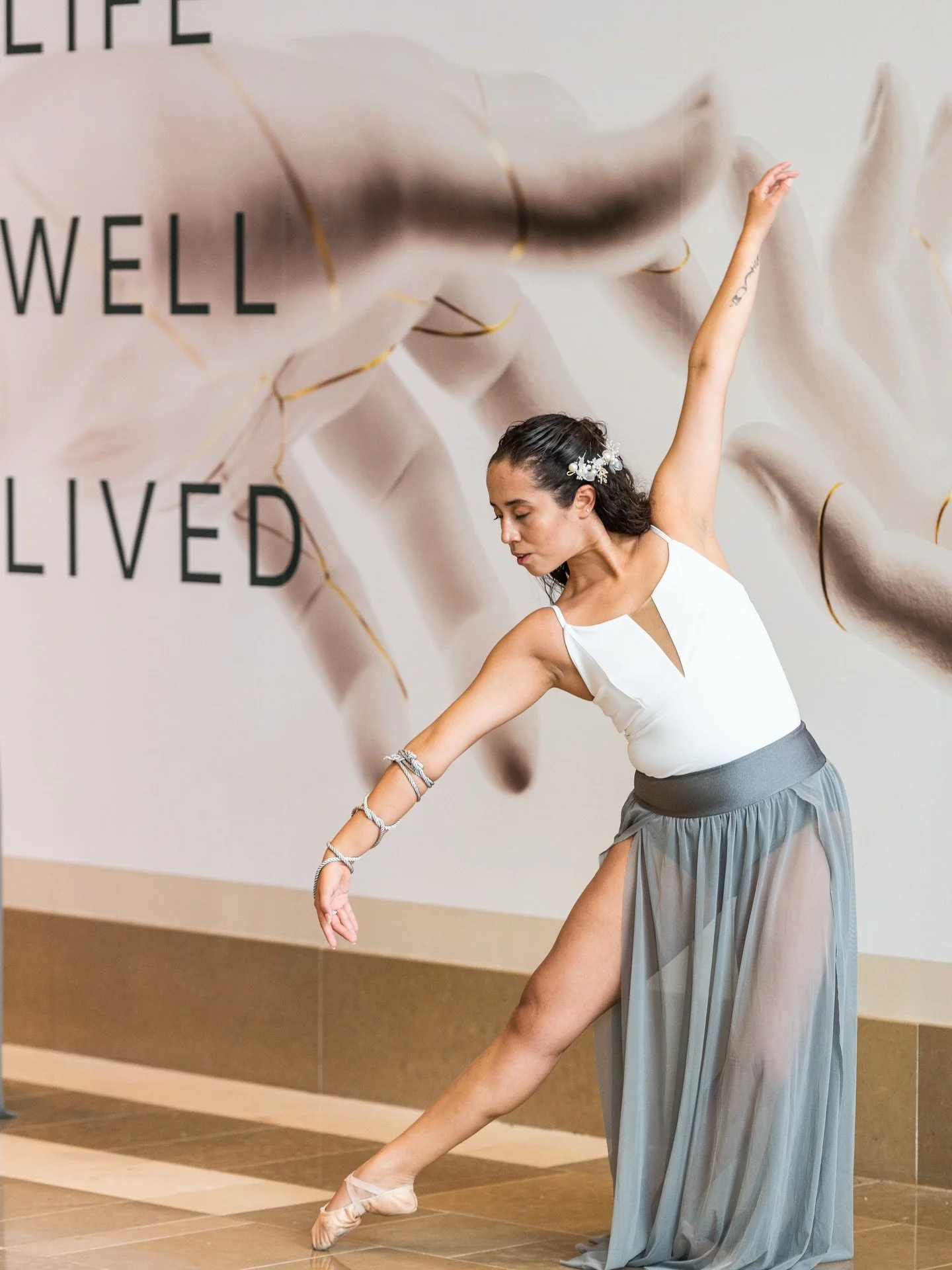 Ballet Florida Company dancers moving through the space at the Eudemonia Summit @eudemoniasummit 
An immersive gathering of wellness, creativity, and consciousness where movement becomes part of the experience.