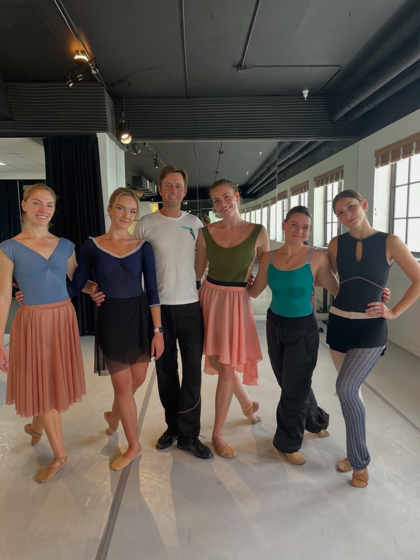 The Rotary Club came to observe company class and rehearsal at this mornings &ldquo;Coffee Donuts and Dance.&rdquo; Members of the audience got to see the dancers in action and see a sneak peak into Jerry Opdendakers new work AFTERMATH.

Tickets for 