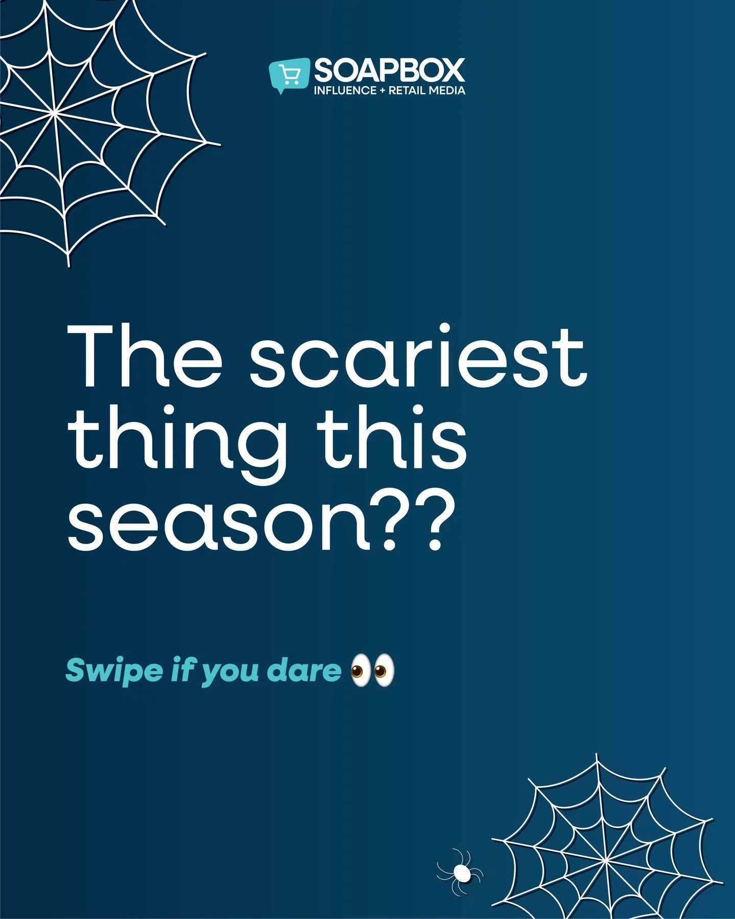 👻 The scariest thing this season? Missing out on big conversion with a holiday campaign.
October is the best time to lock in your brand’s holiday moment with Soapbox Retail. From Influencer Marketing to Retail Media, we’ll get your bran