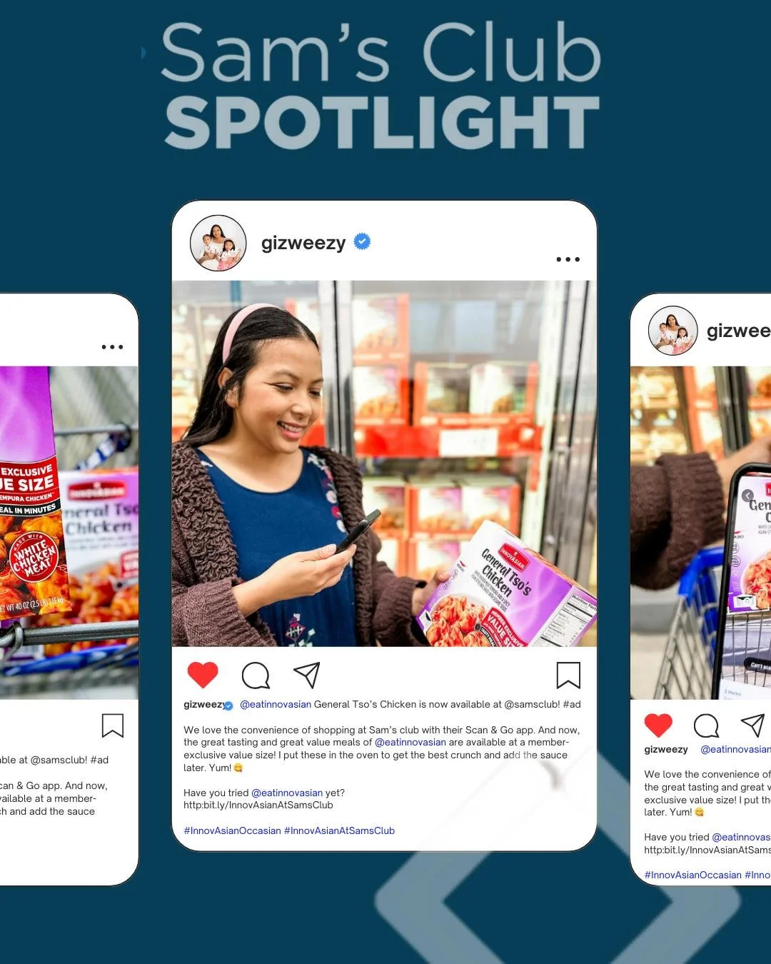 #SamsClubSpotlight ✨🛒

How do you drive shopper excitement for a freezer-aisle favorite? Start with creators who know how to bring flavor to life. 

For @eatinnovasian 's launch of their member-exclusive value size General Tso&rsquo;s Chicken at Sam