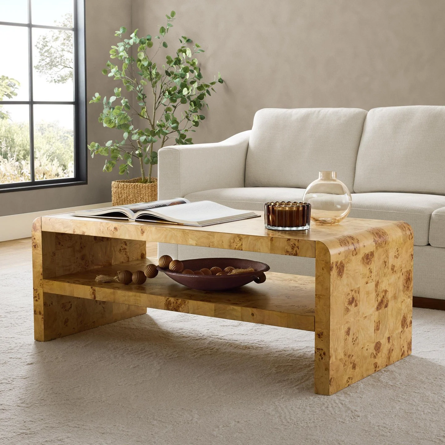 Living room staple, upgraded.🤎✨

This Burlwood Coffee Table was styled and shot by our team, and it might be the easiest way to elevate your space. Now live on samsclub.com! @samsclub