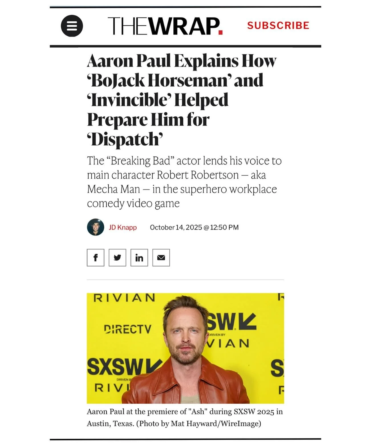 More exciting details continue to surface in the lead up to AdHoc Studio&rsquo;s (@theadhocstudio) highly anticipated cinematic, narrative-driven game, DISPATCH, launching October 22!
.
With an all-star cast led by Aaron Paul (@aaronpaul), DISPATCH i