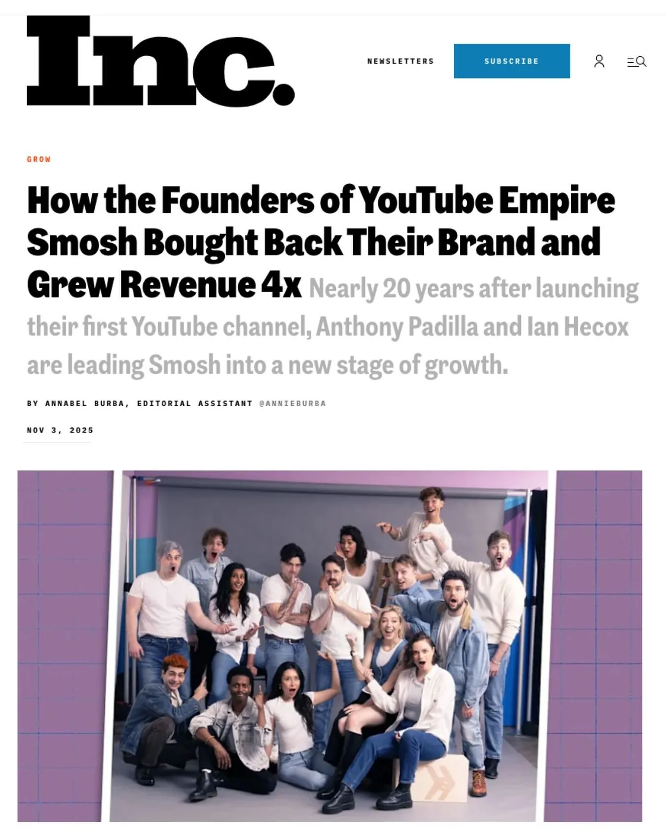 What Smosh (@smosh) has accomplished since launching on the internet 20 years ago is incomparable. Let&rsquo;s take a quick walk down memory lane:
.
2005: Two guys having fun and uploading sketch videos, becoming some of YouTube&rsquo;s very first cr