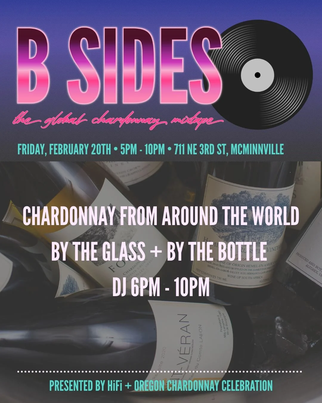 “B-Sides: The Global Chardonnay Mixtape" event with Oregon Chardonnay Celebration (OCC)