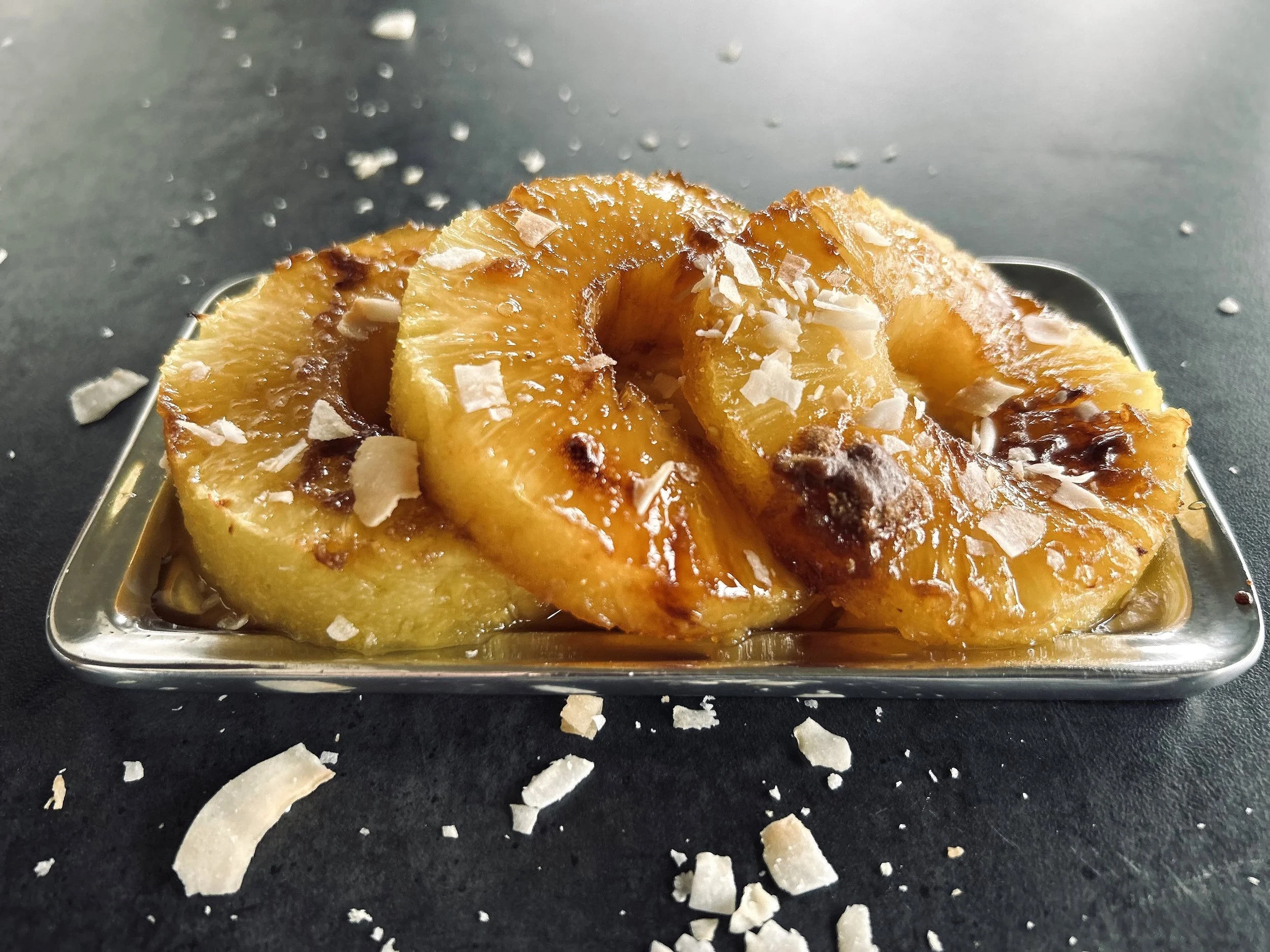 Grilled Pineapple with Toasted Coconut