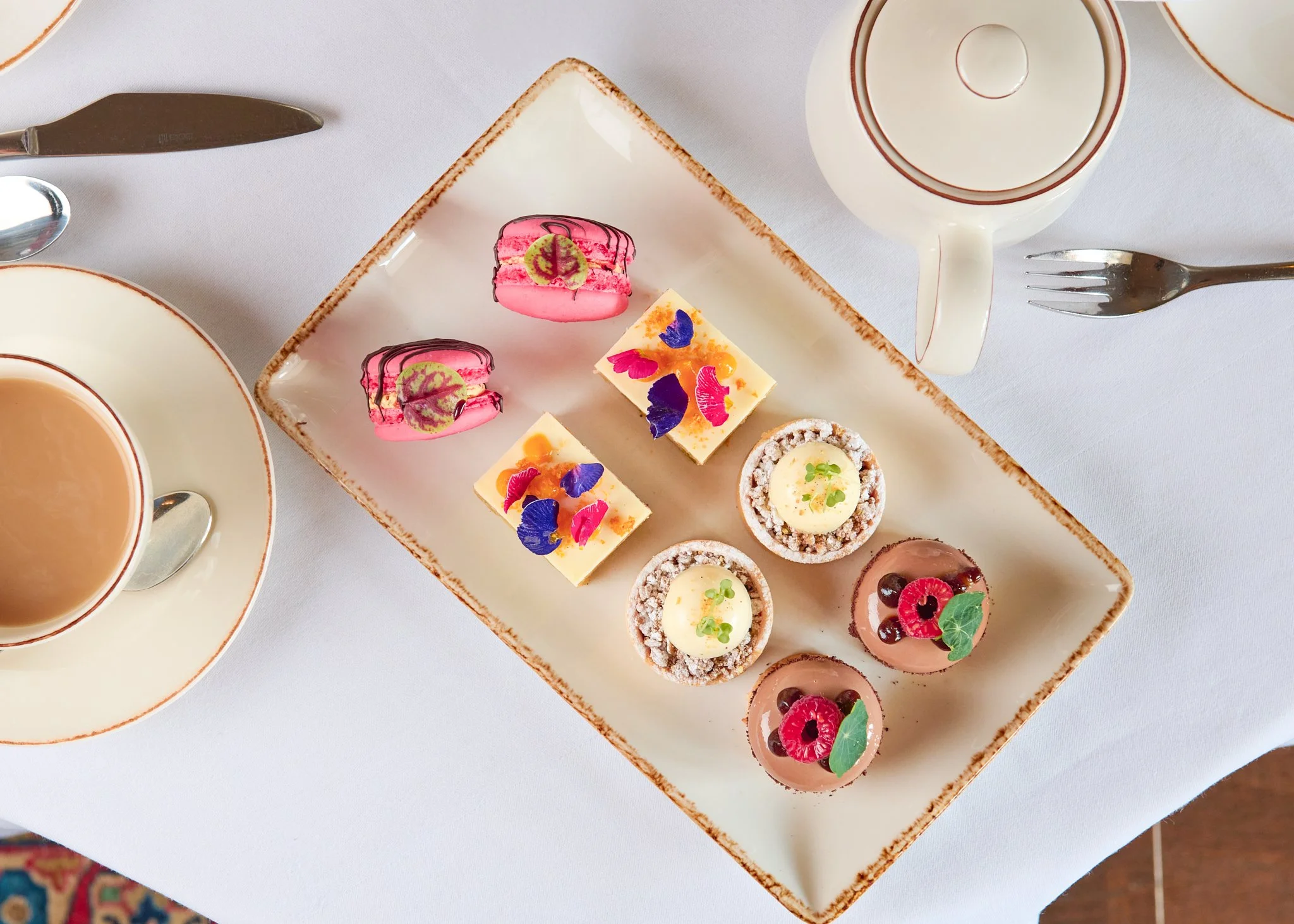 Roseate Edinburgh afternoon tea petit fours – fine dining food photographer Edinburgh