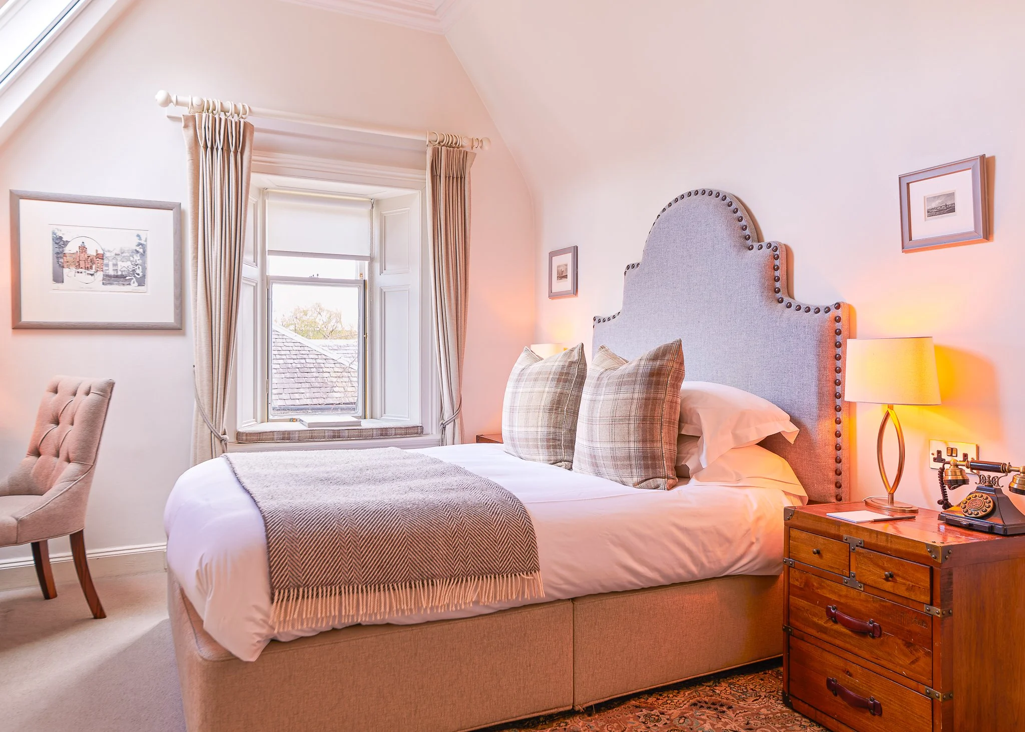 Roseate Edinburgh classic guest bedroom – boutique hotel interior photography Edinburgh