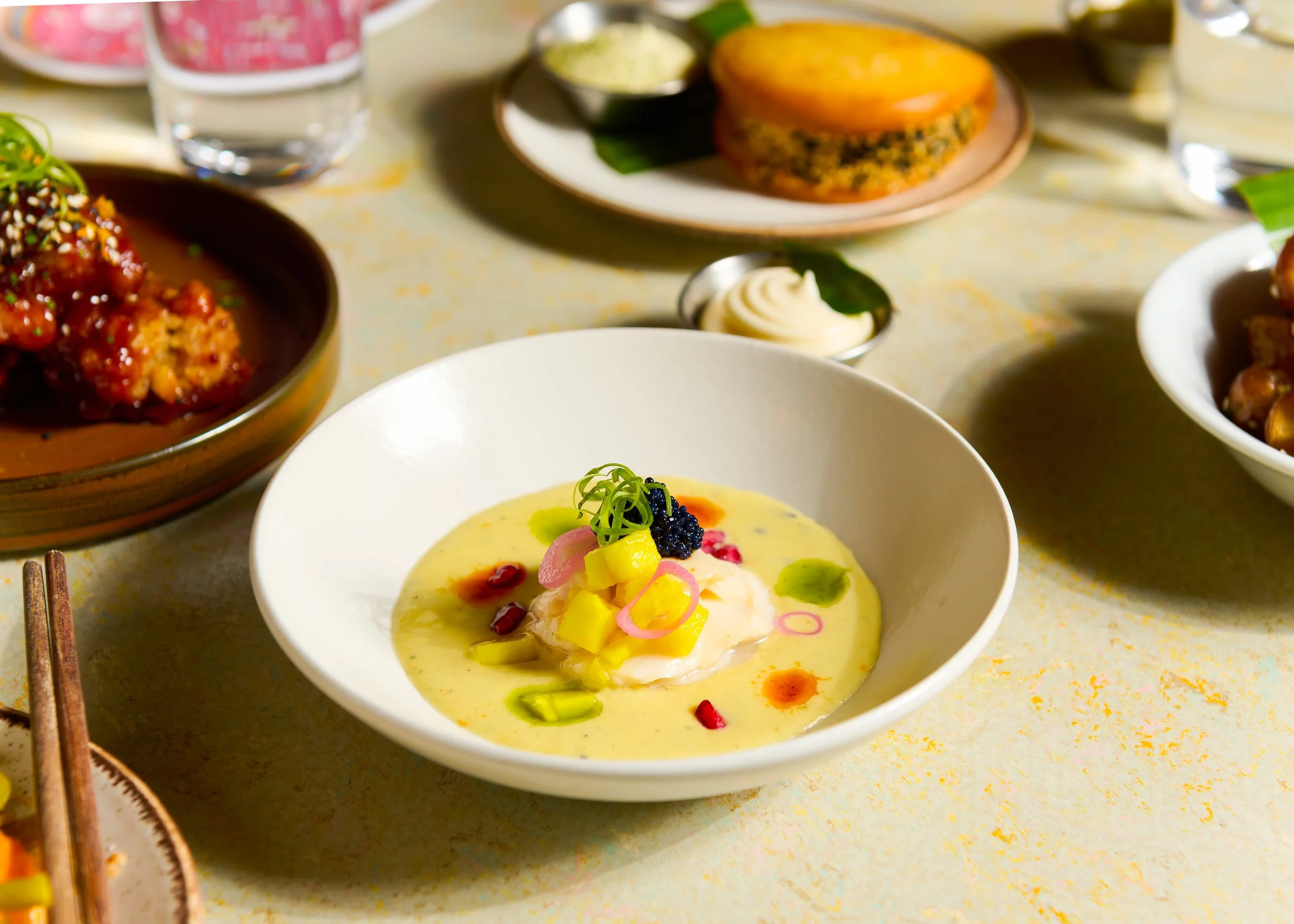 GaGa Glasgow cream dessert bowl – food photography Glasgow Edinburgh Scotland