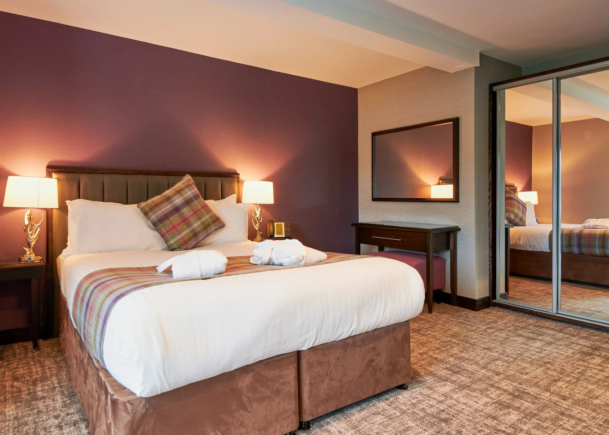 Beach House Loch Lomond hotel bedroom interior photography – boutique hotel photographer Scotland