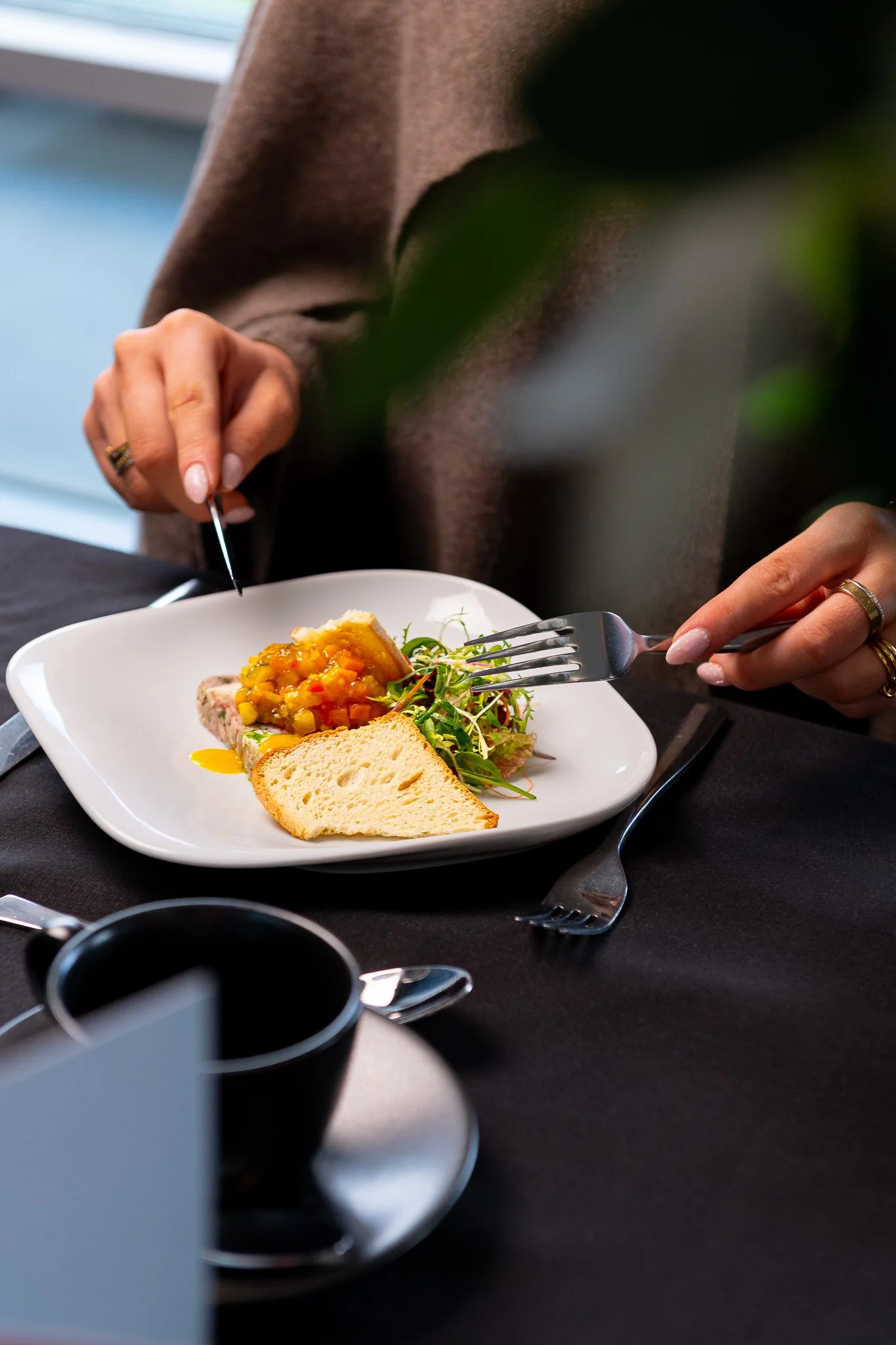 Hamilton Park Racecourse chef plating dish – food photography Hamilton Scotland