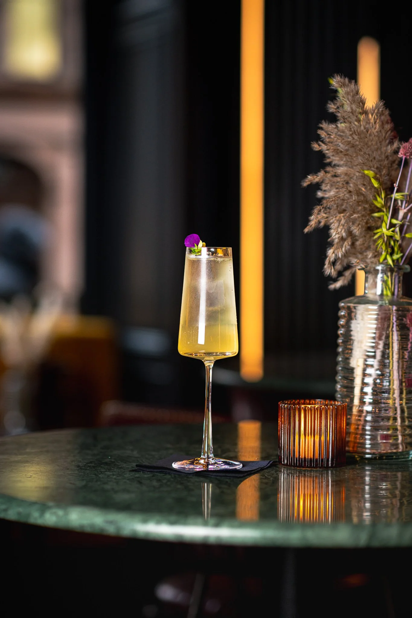Gost Bar Restaurant Glasgow champagne cocktail bar atmosphere – bar photographer Glasgow