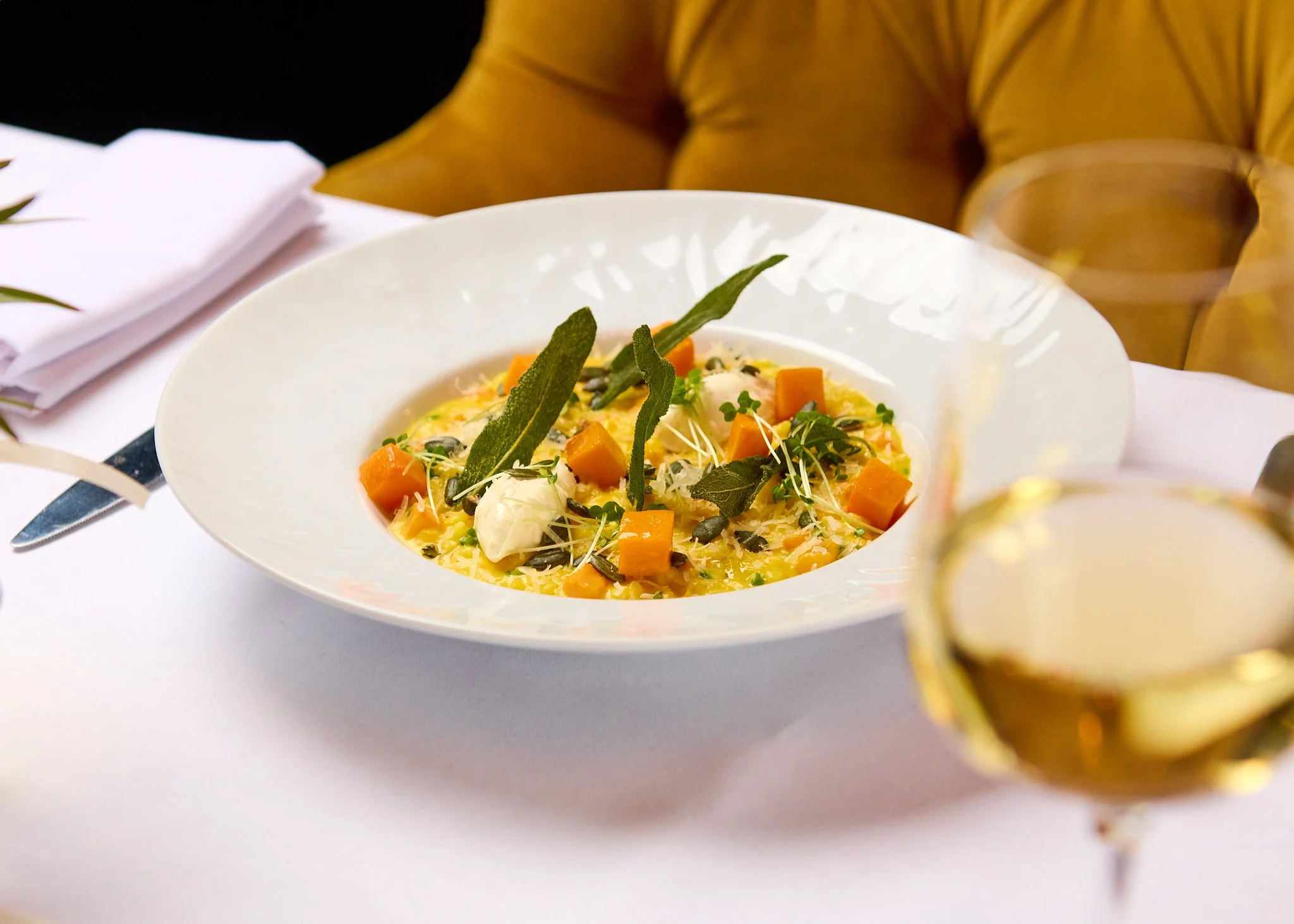 Roseate Edinburgh vegetable risotto – hotel restaurant food photography Edinburgh Scotland