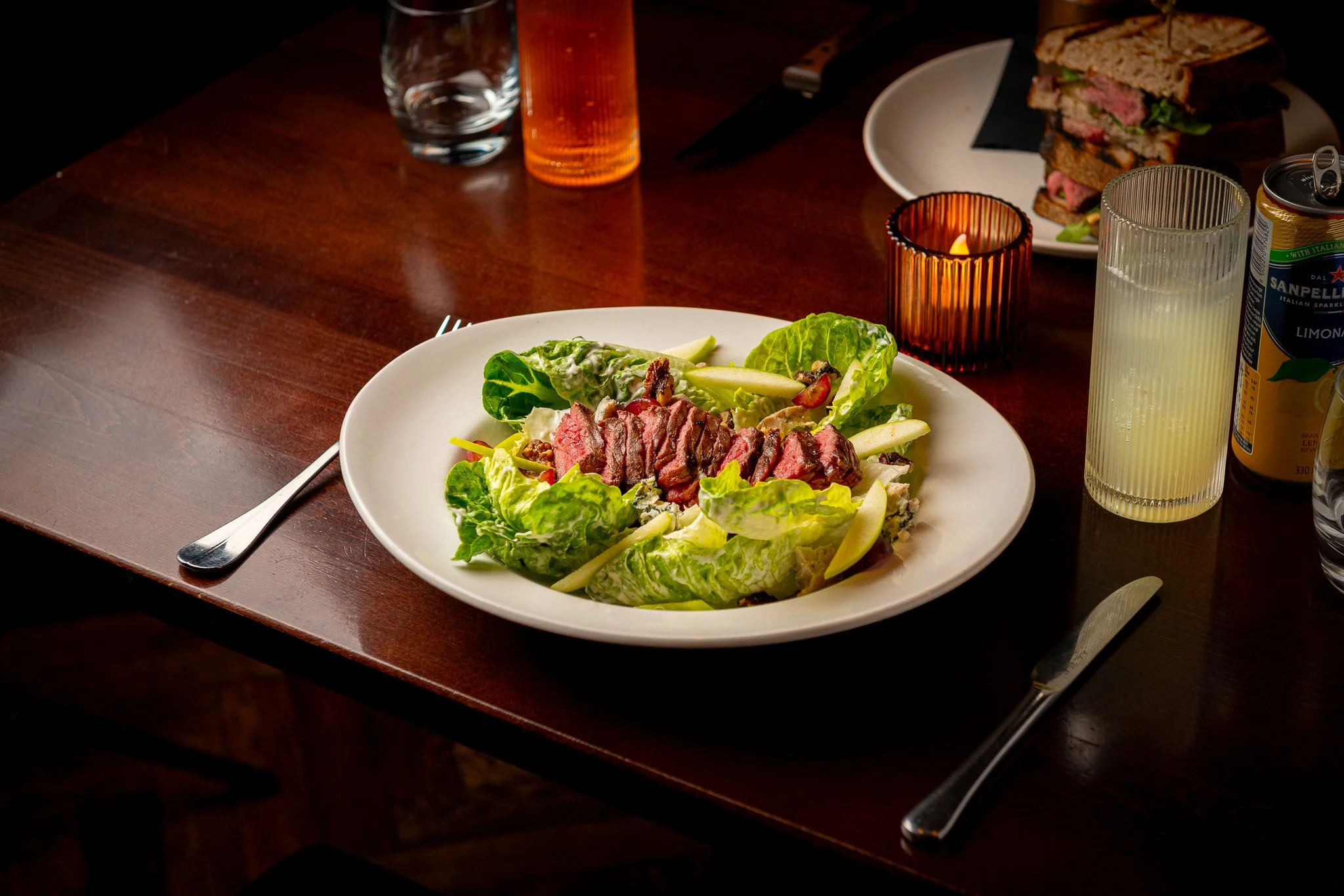 Gost Bar Restaurant Glasgow caesar salad – fine dining food photographer Glasgow