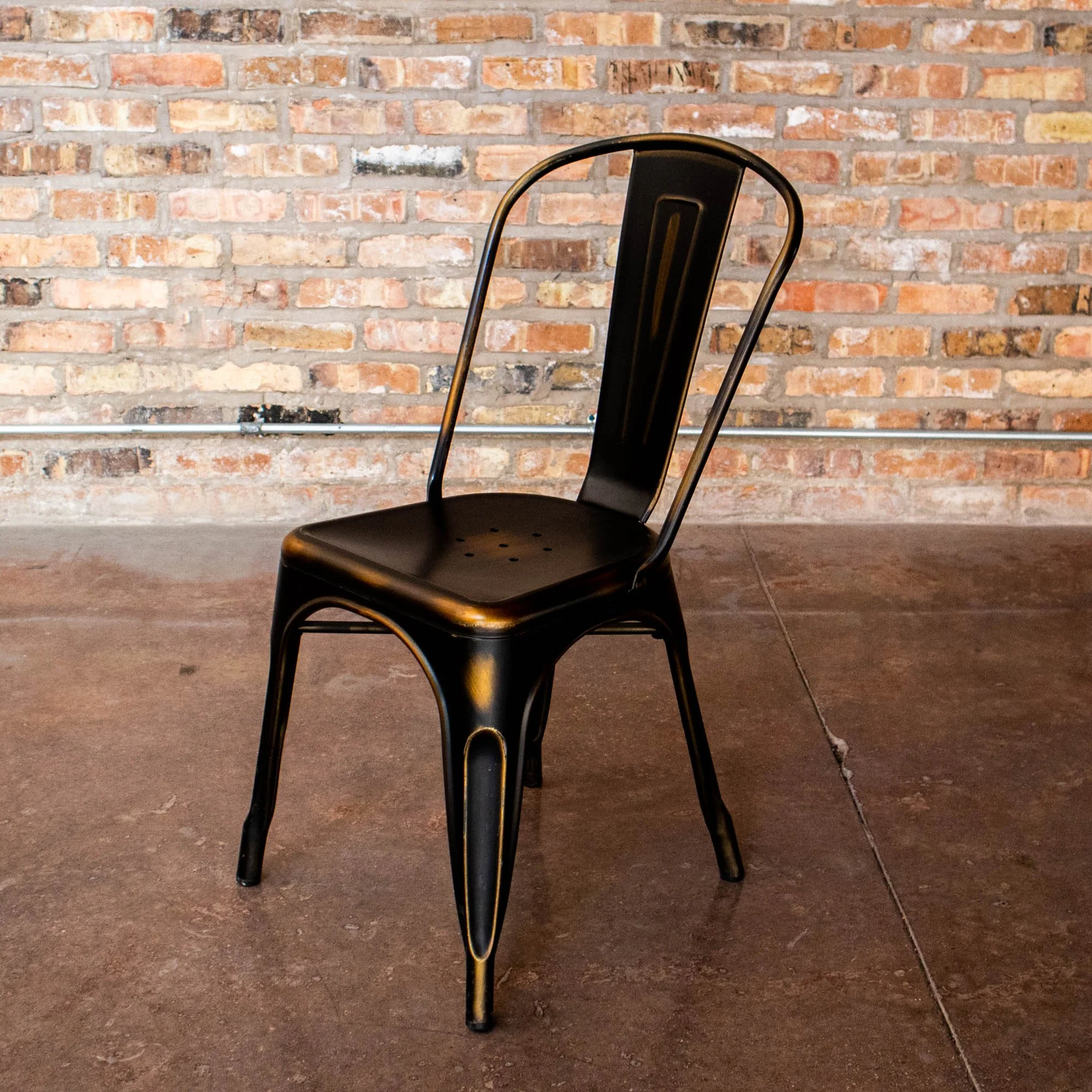 (250) Copper Metal Chairs (Indoor Use Only)