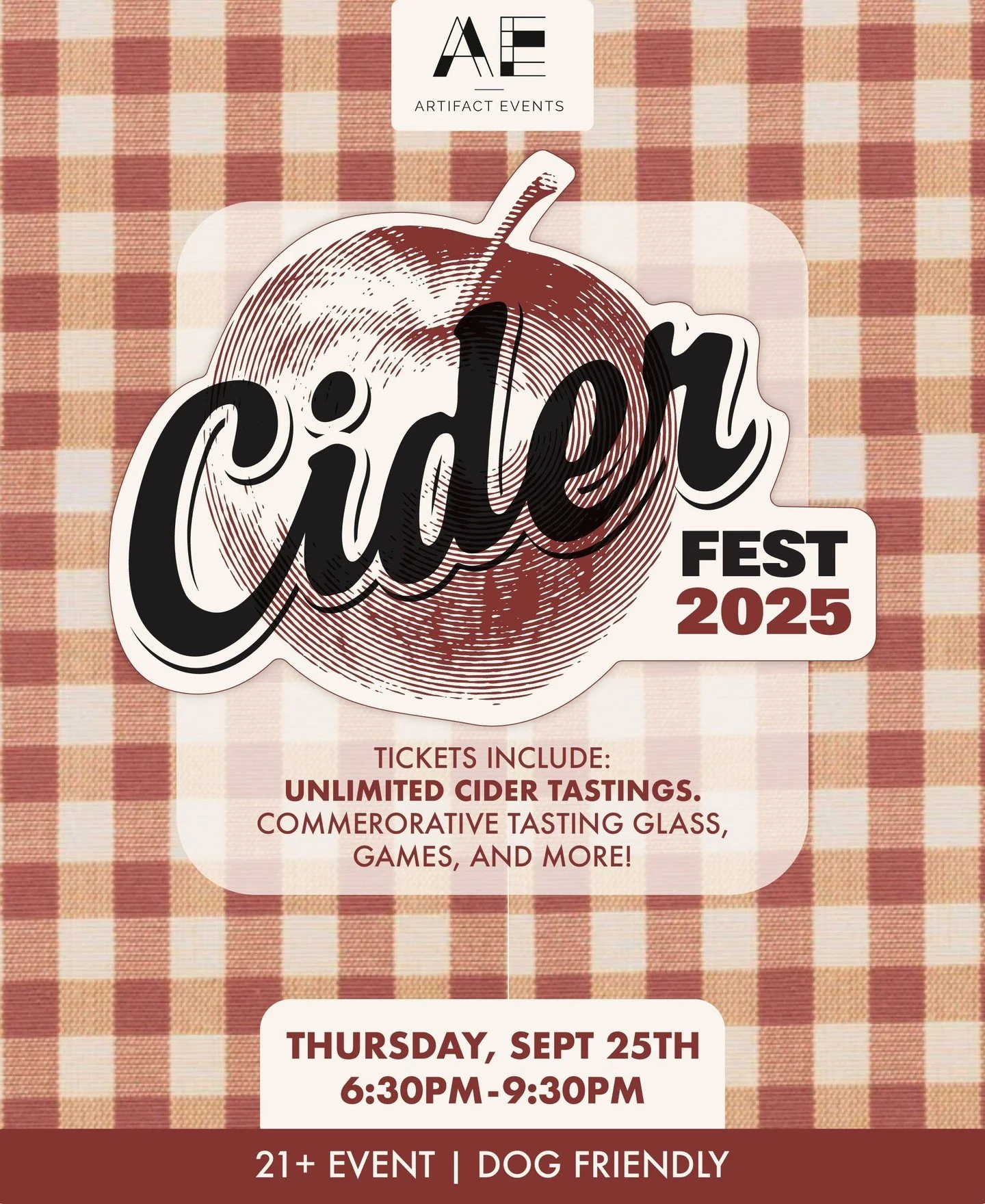 🍎 EARLY BIRD TICKETS ARE HERE! 🍻
Cider Fest is BACK for year three&mdash;and this one&rsquo;s going to be the crispest yet! Celebrate all things cider with tastings from top local and regional producers, featuring everything from table-apple modern
