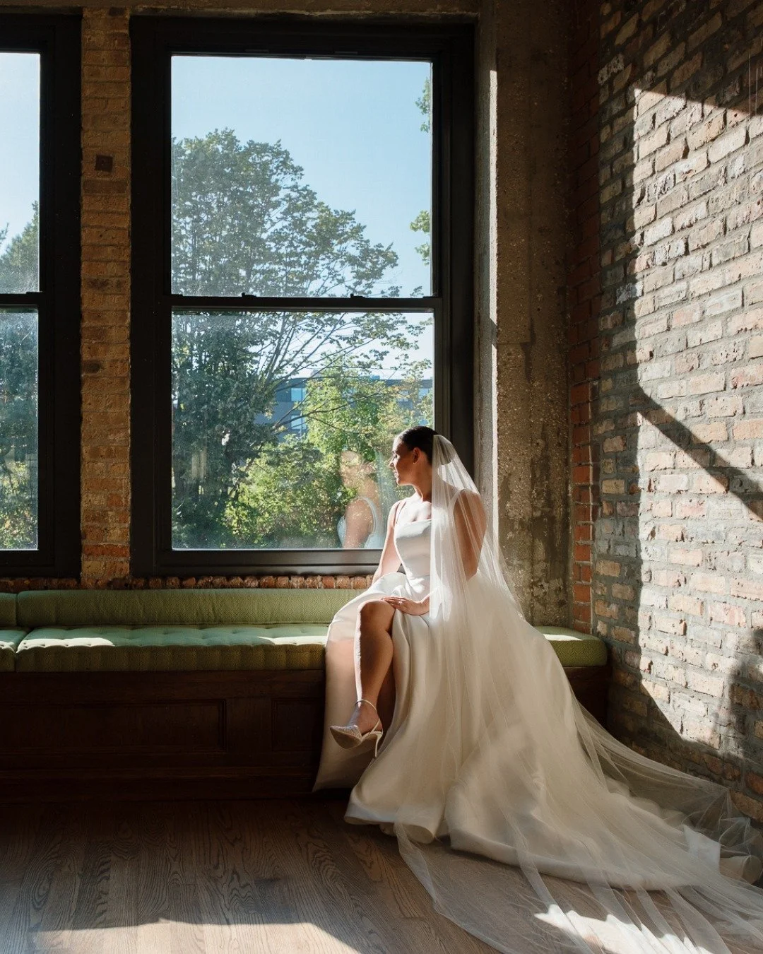 Editorial-worthy bridal portraits, natural light flooding in, and a day better than you dreamed. Curious how your celebration would look here? Let&rsquo;s book a tour. 

Vendors: 
Venue: @artifacteventschicago
Catering: @heartyboys
Planner: @bluemoon
