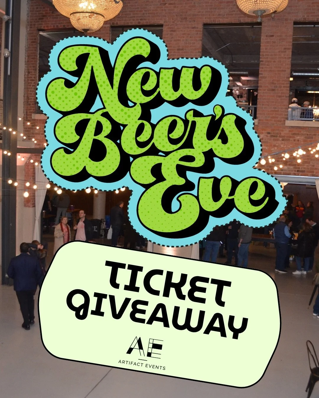 ‼️ We&rsquo;re giving away TWO tickets to our New Beer&rsquo;s Eve tasting event, taking place April 17th at Artifact Events! Swipe for entry rules ➡️ 

*One winner will be picked Friday, April 3

Join us for a night of incredible beers, bites, and c