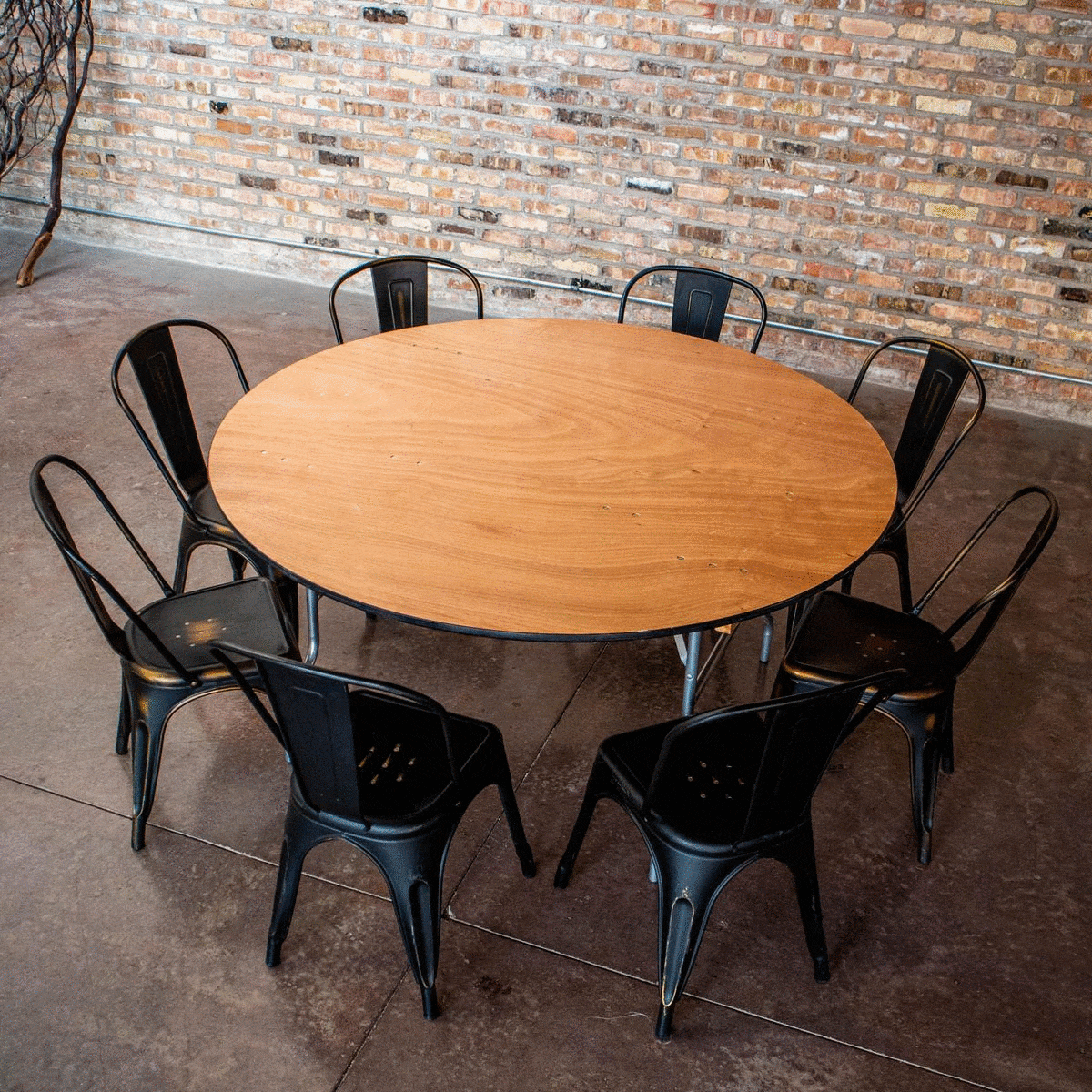 (20) 60" round tables (seat 8)