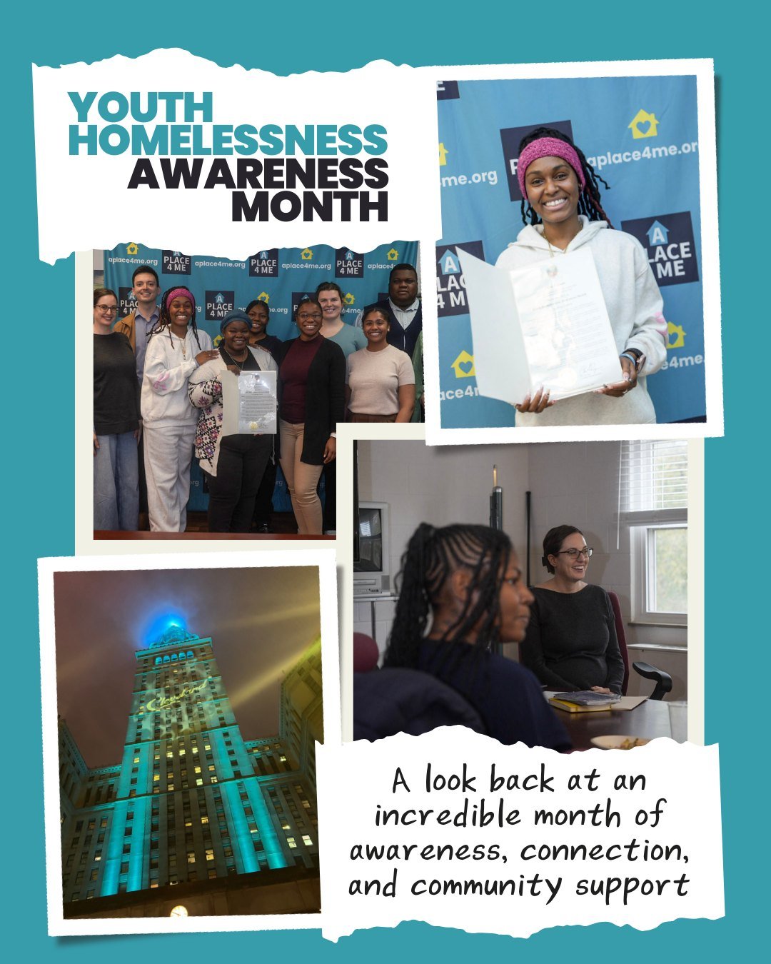 Thank you for helping shine a light on youth homelessness! Here's a look back at an incredible Youth Homelessness Awareness Month. ❤️🏠 

We are deeply grateful for everyone who shared, cared, and believed in our mission to end youth homelessness. Yo