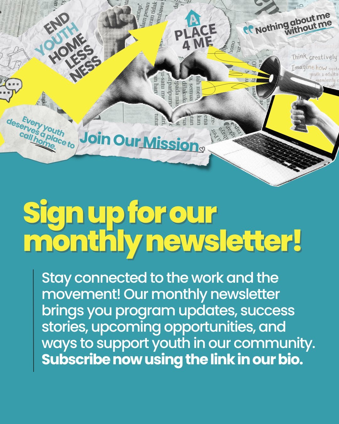 Each month, we share youth stories, program highlights, and real ways you can support the work and be part of the movement! Subscribe at the link in our bio!