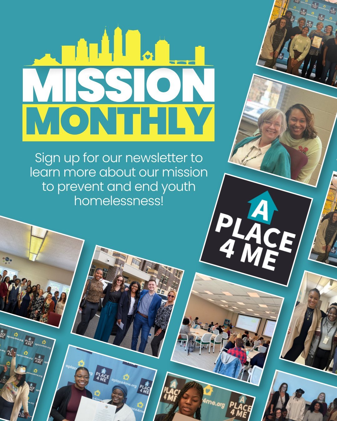Each month, we share updates from our work to prevent and end youth homelessness in our community. 

Sign up for Mission Monthly to stay connected!
💌 Link in bio!