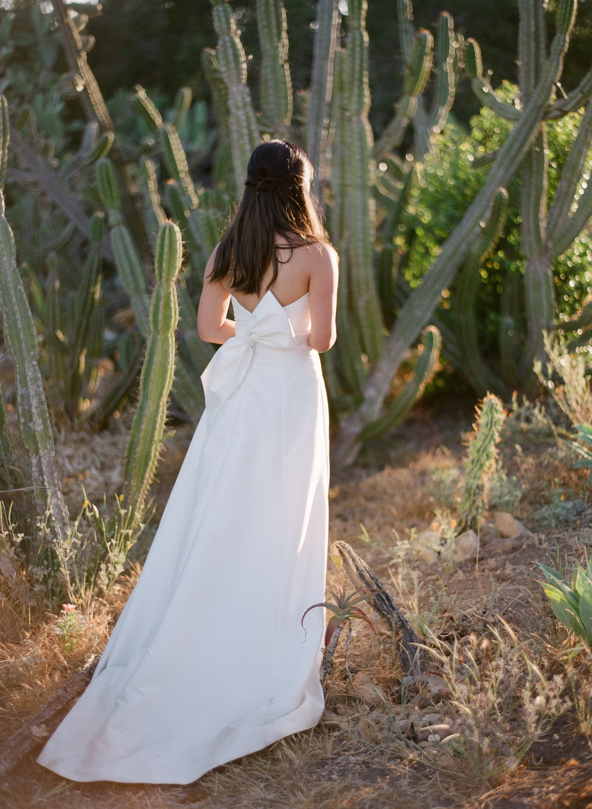 bride in a white wedding dress photographed by Michael and Anna Costa