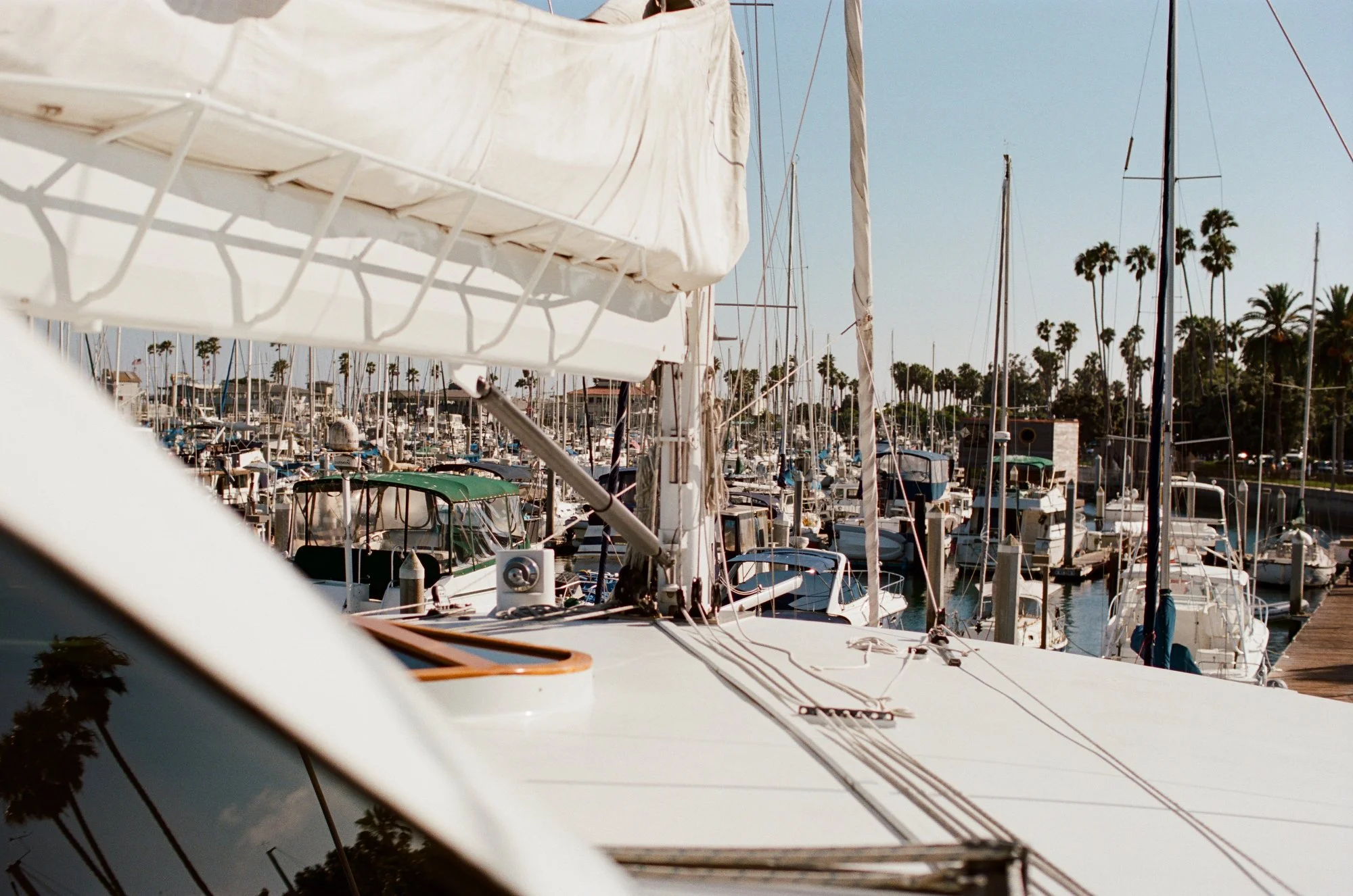 a view of yachts by the port