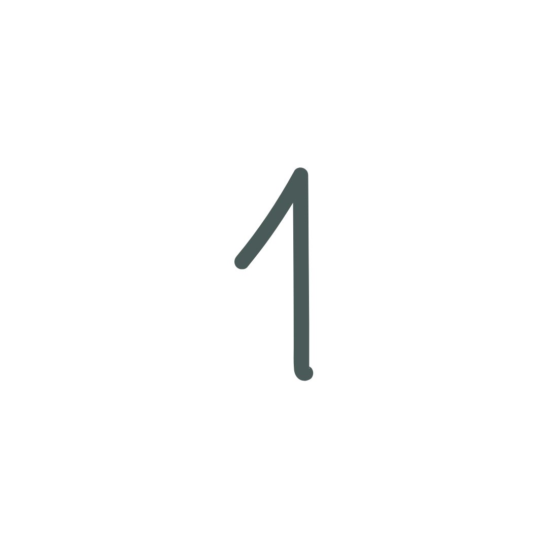 Number 1 in black font on a white background.