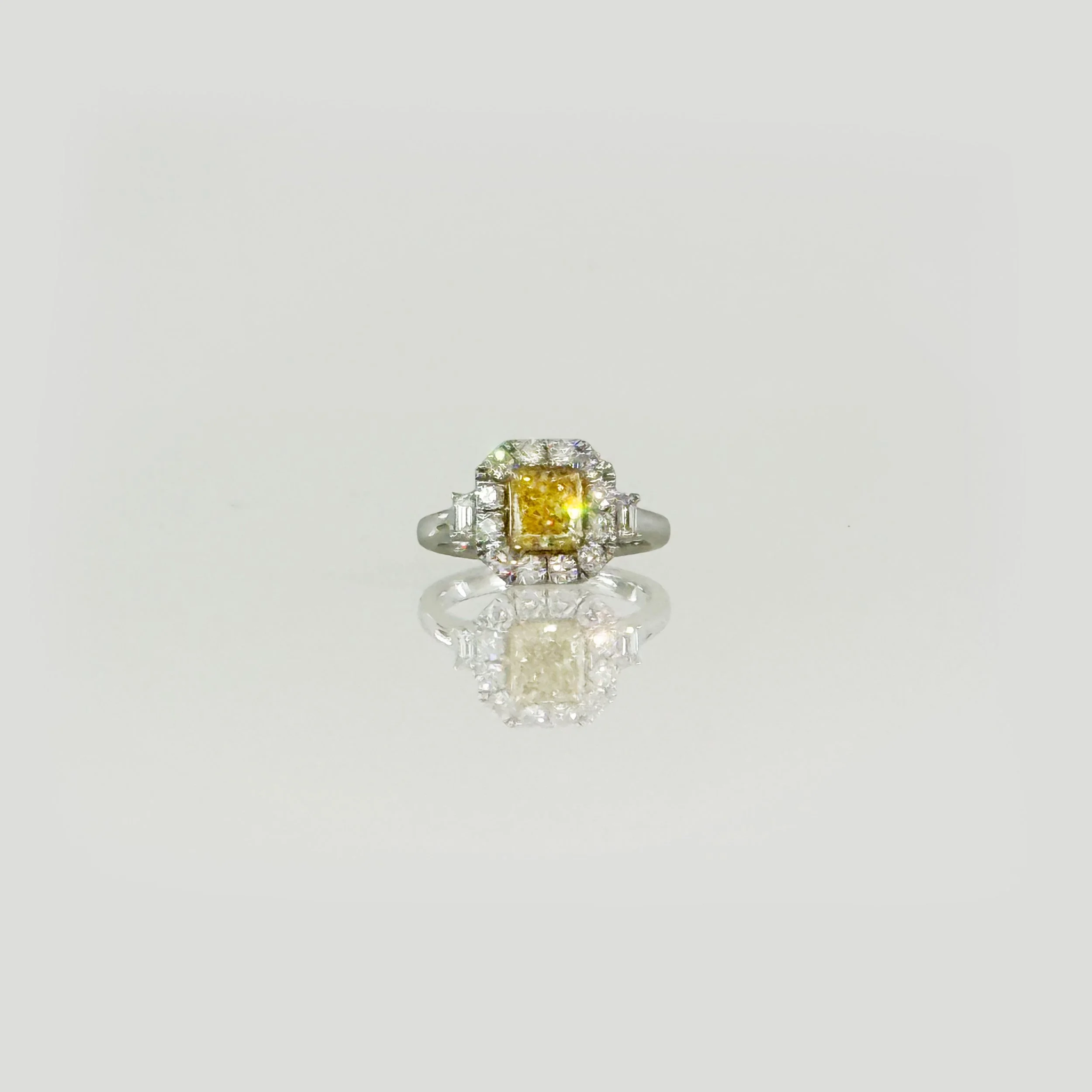 Intense Yellow Canary Diamond Ring